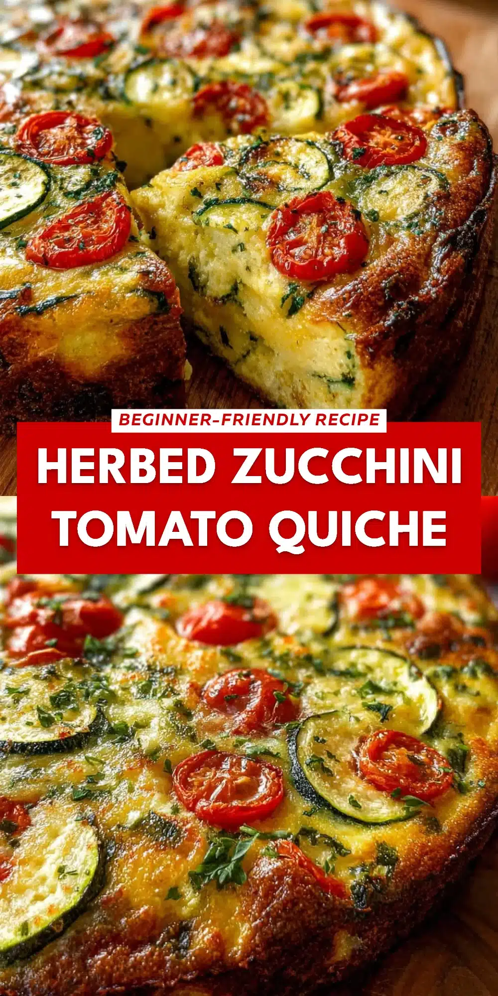 Herbed Zucchini Tomato Quiche