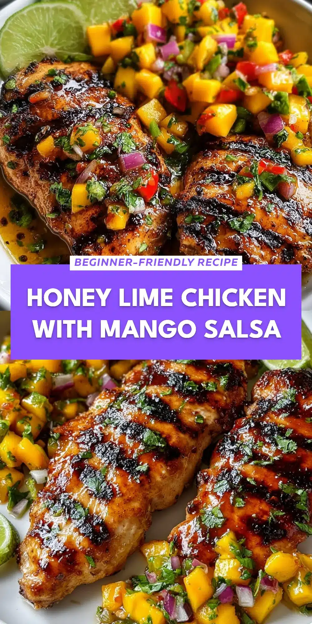 Honey Lime Chicken with Mango Salsa