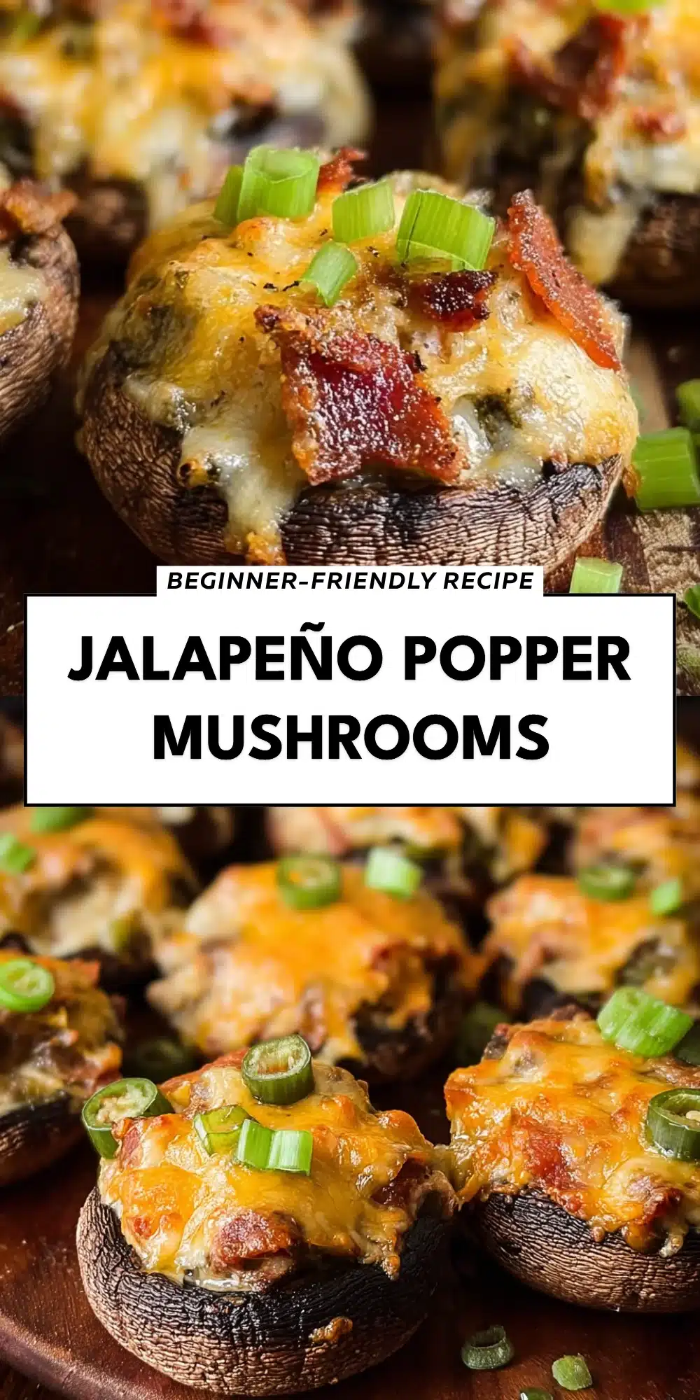Jalapeño Popper Mushrooms