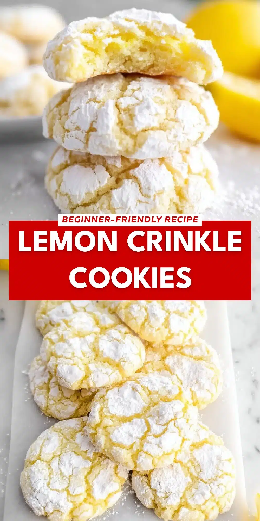 Lemon Crinkle Cookies