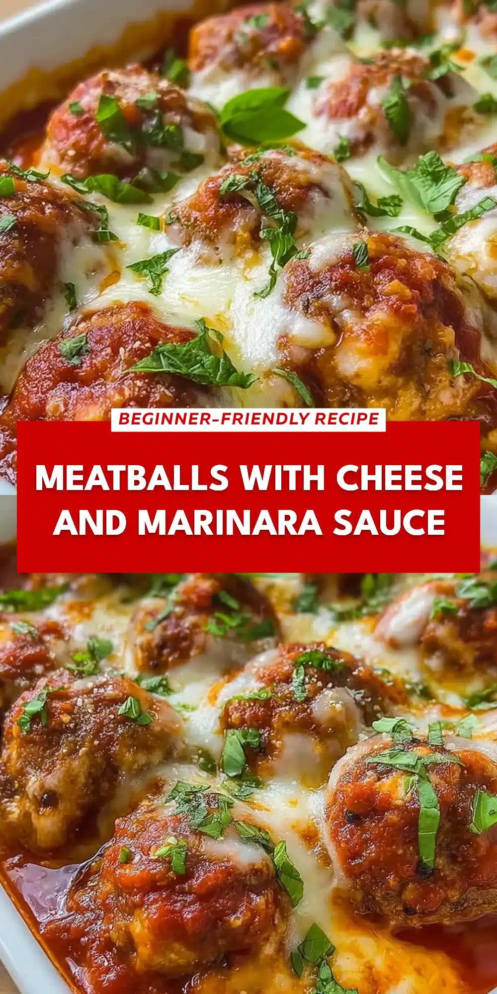 Meatballs with Cheese and Marinara Sauce