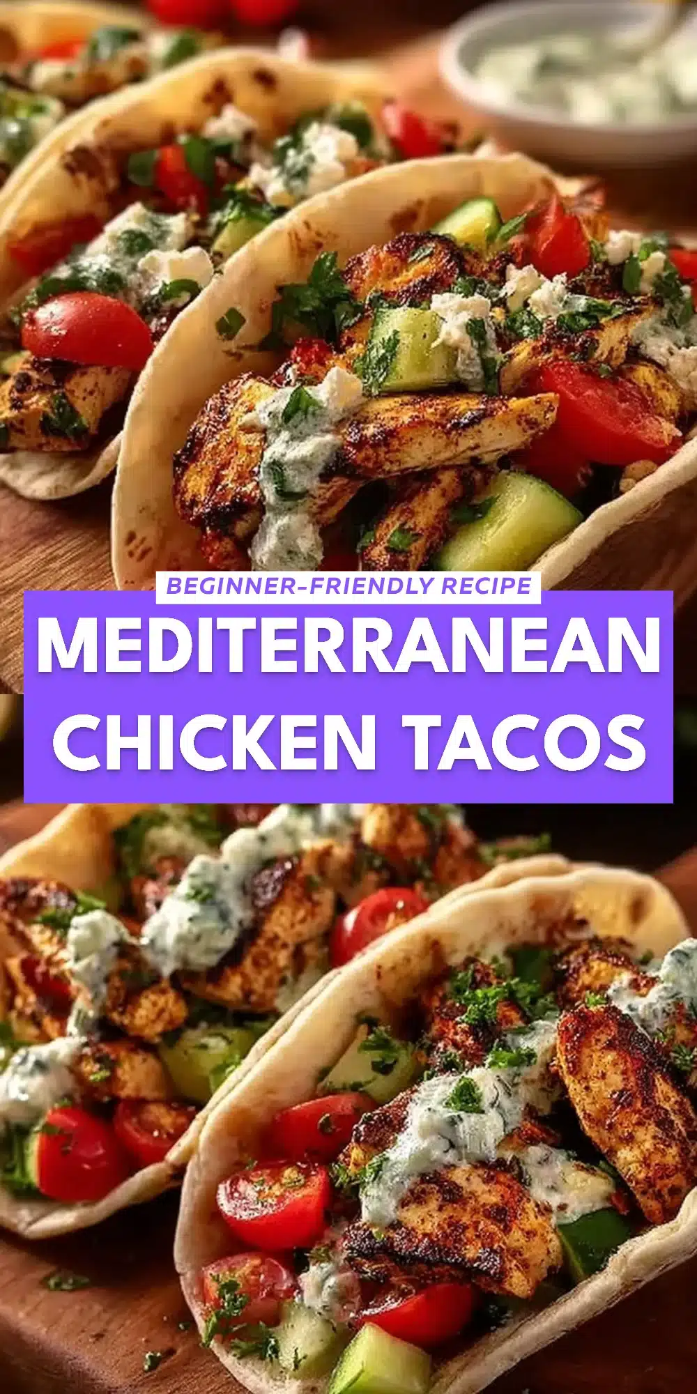 Mediterranean Chicken Tacos