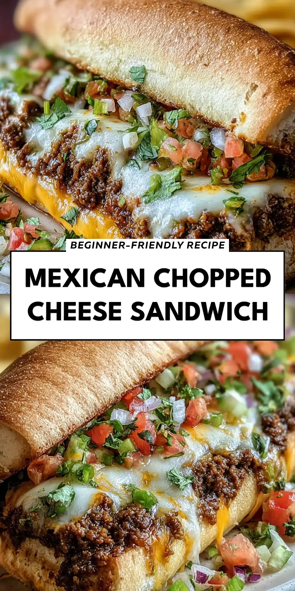 Mexican Chopped Cheese Sandwich