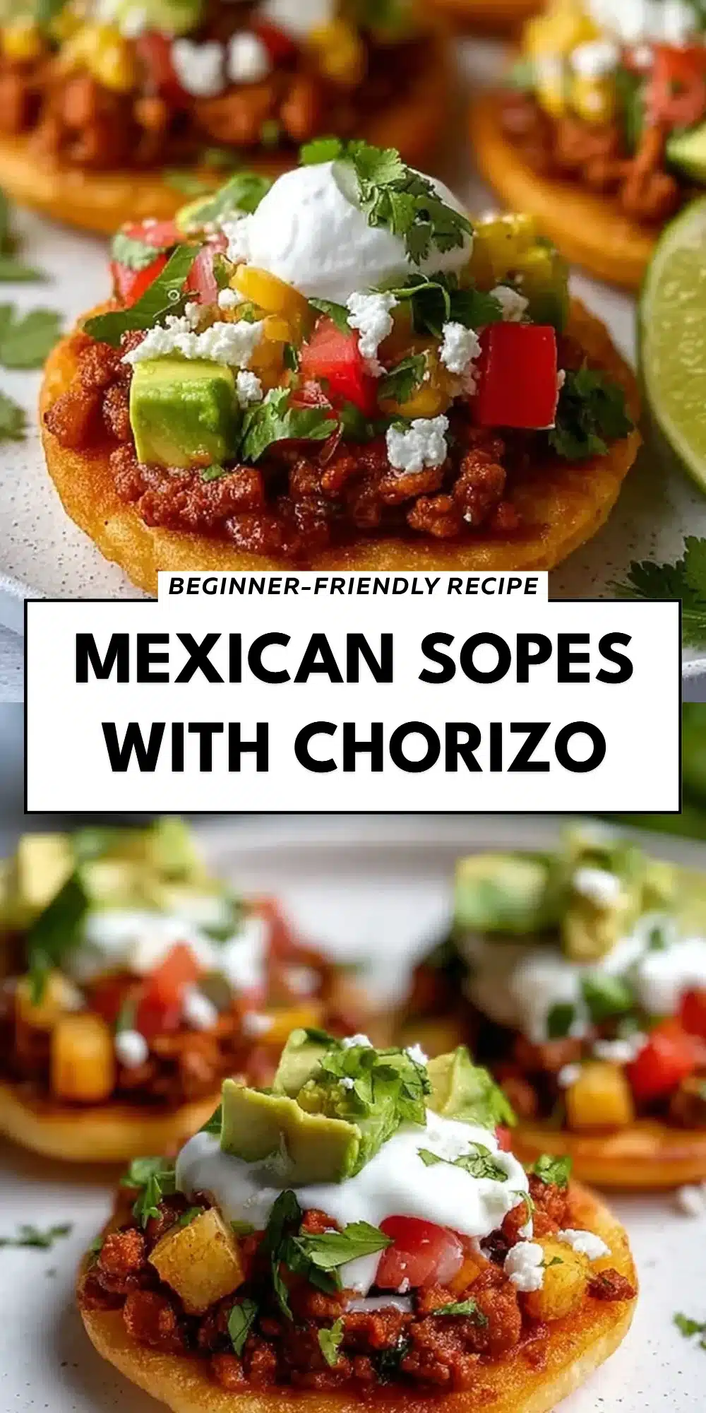 Mexican Sopes with Chorizo