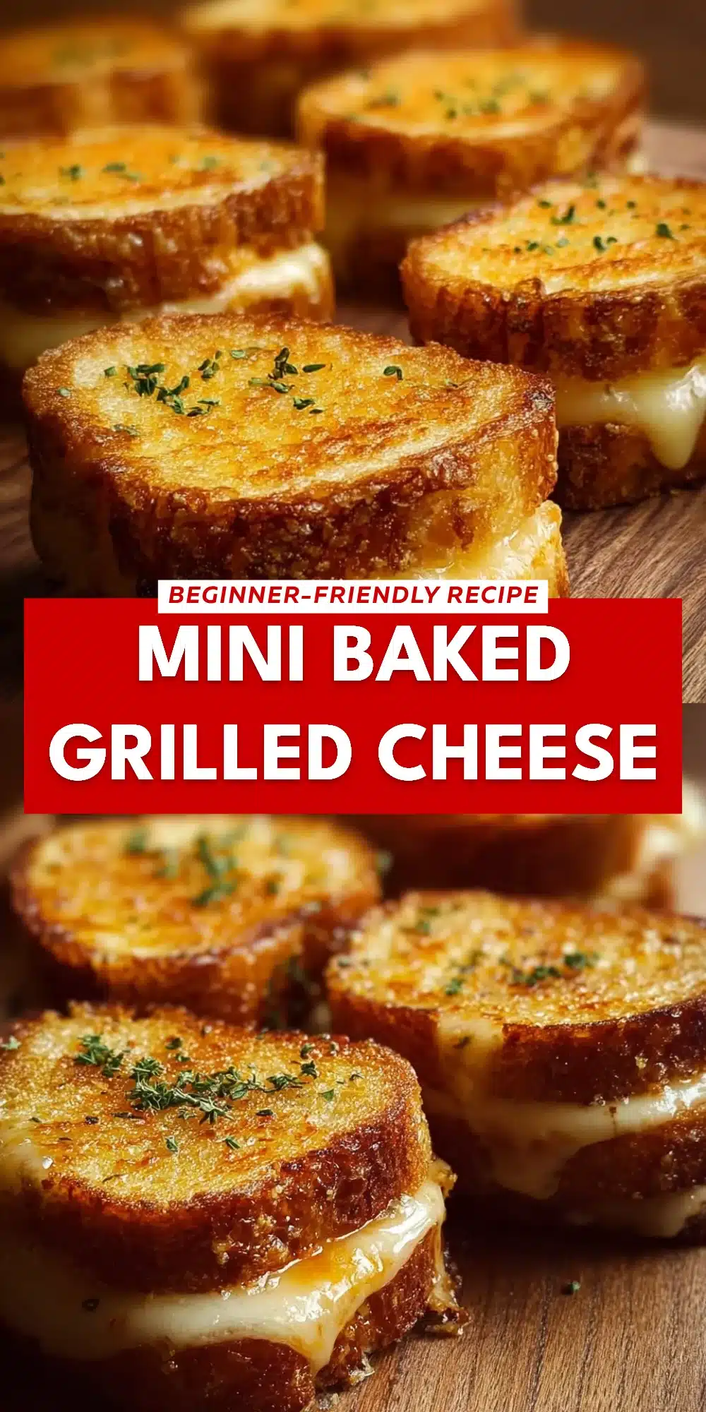Mini Baked Grilled Cheese