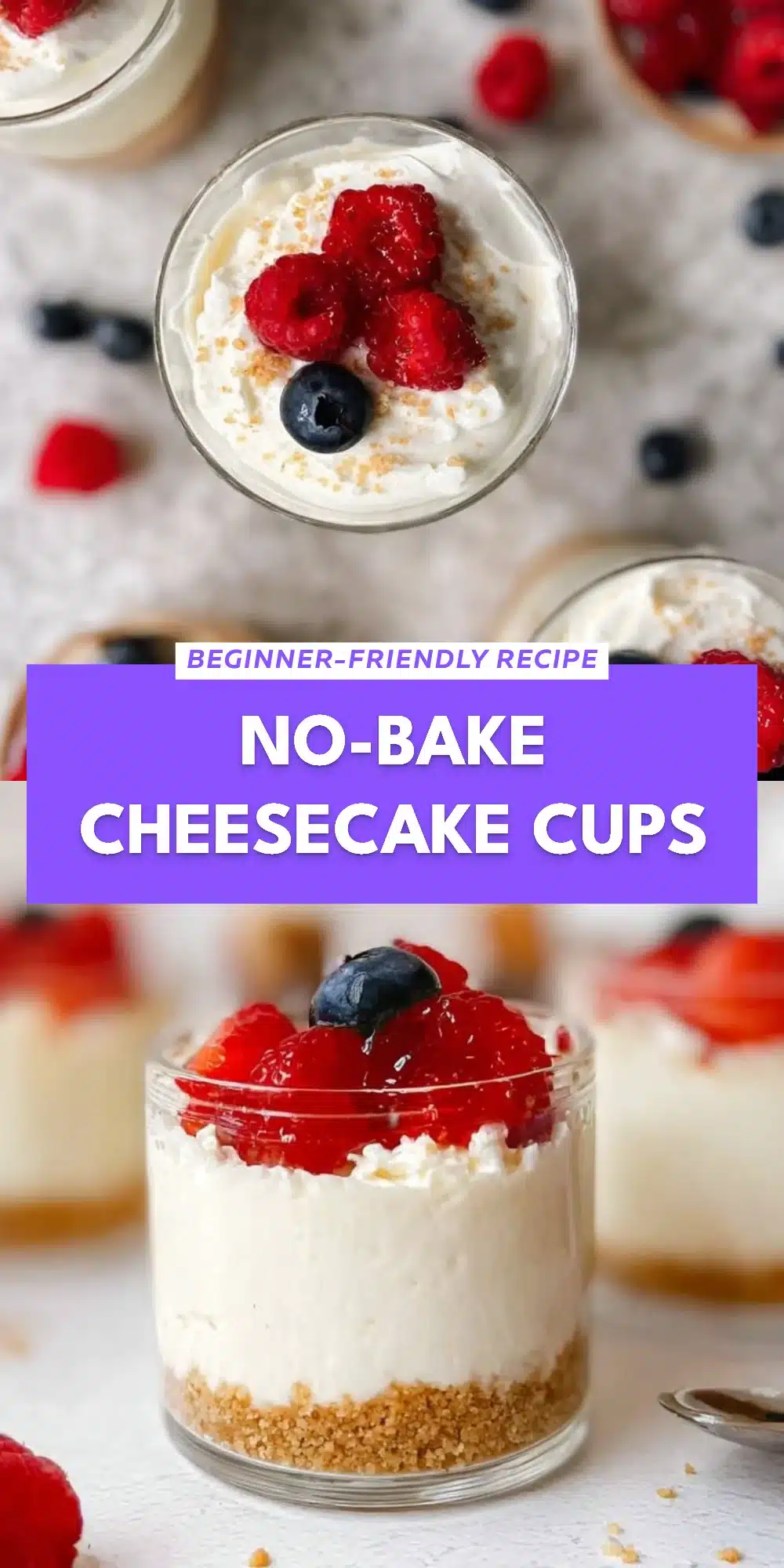 No-Bake Cheesecake Cups