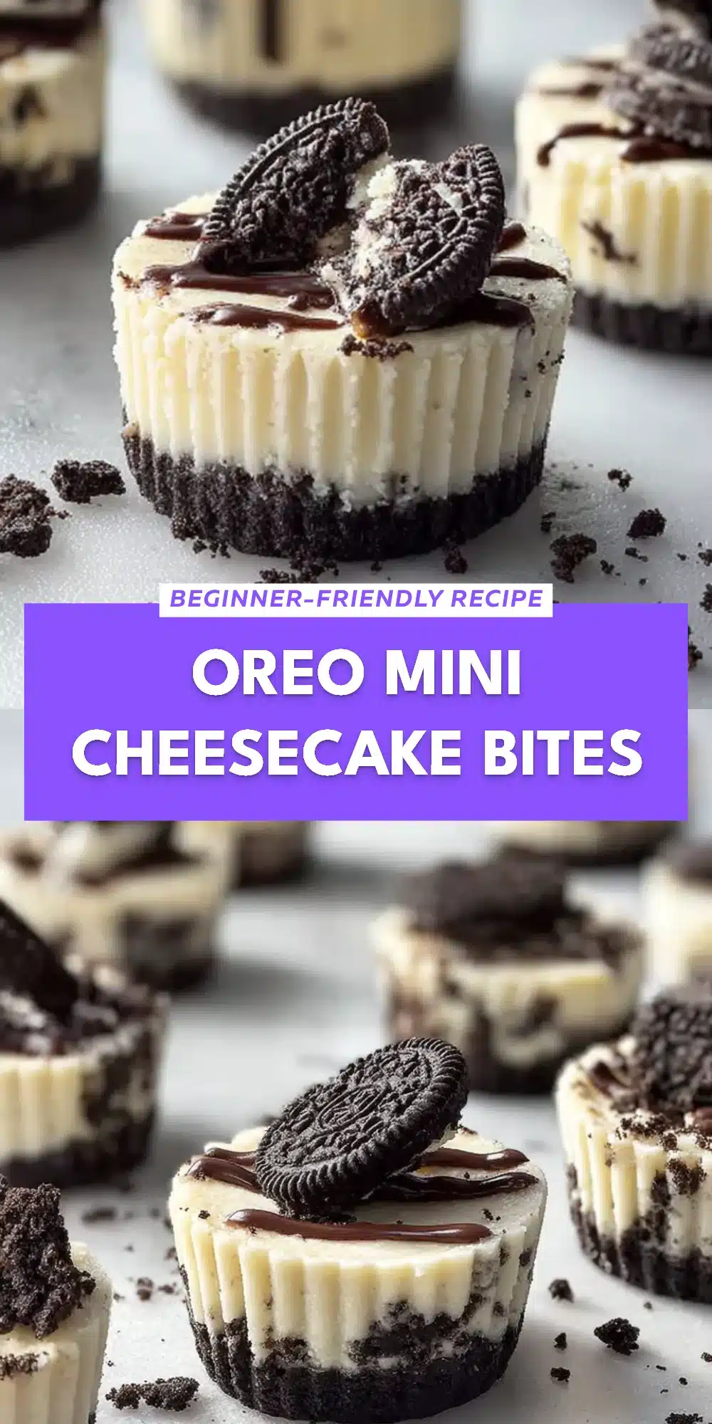 Oreo Mini Cheesecake Bites