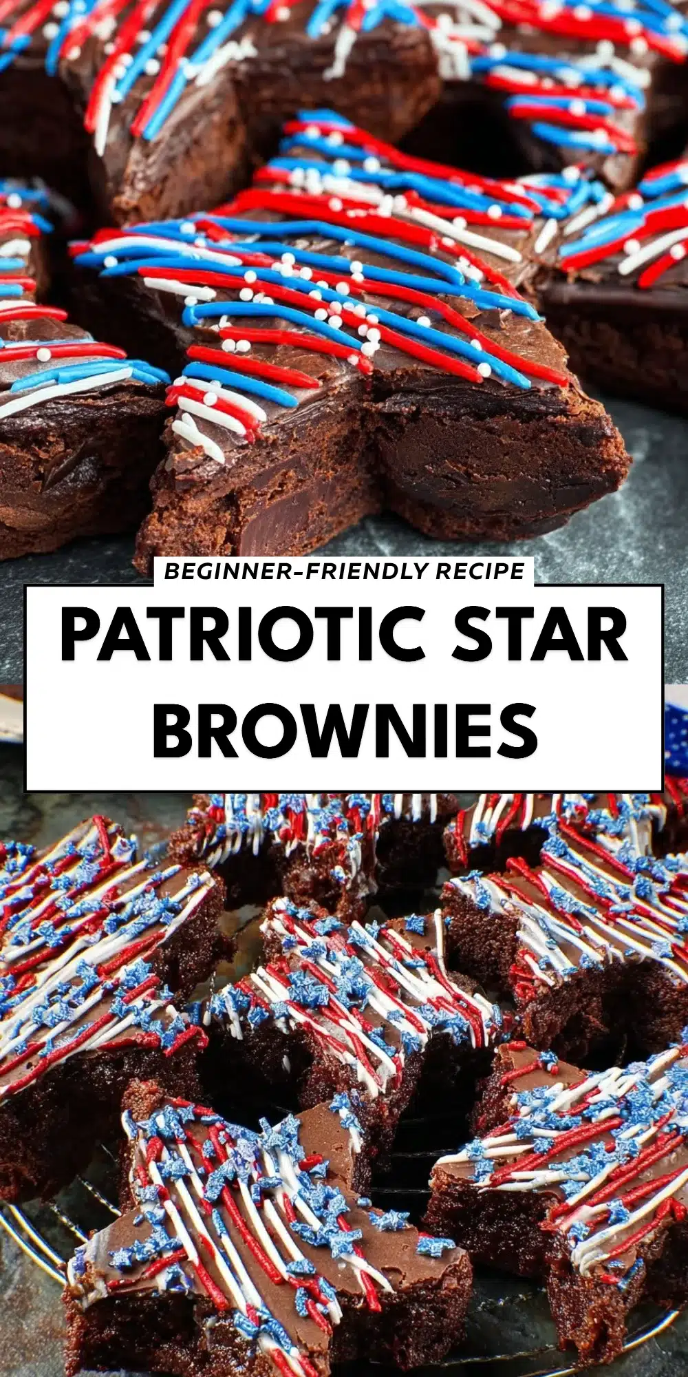 Patriotic Star Brownies