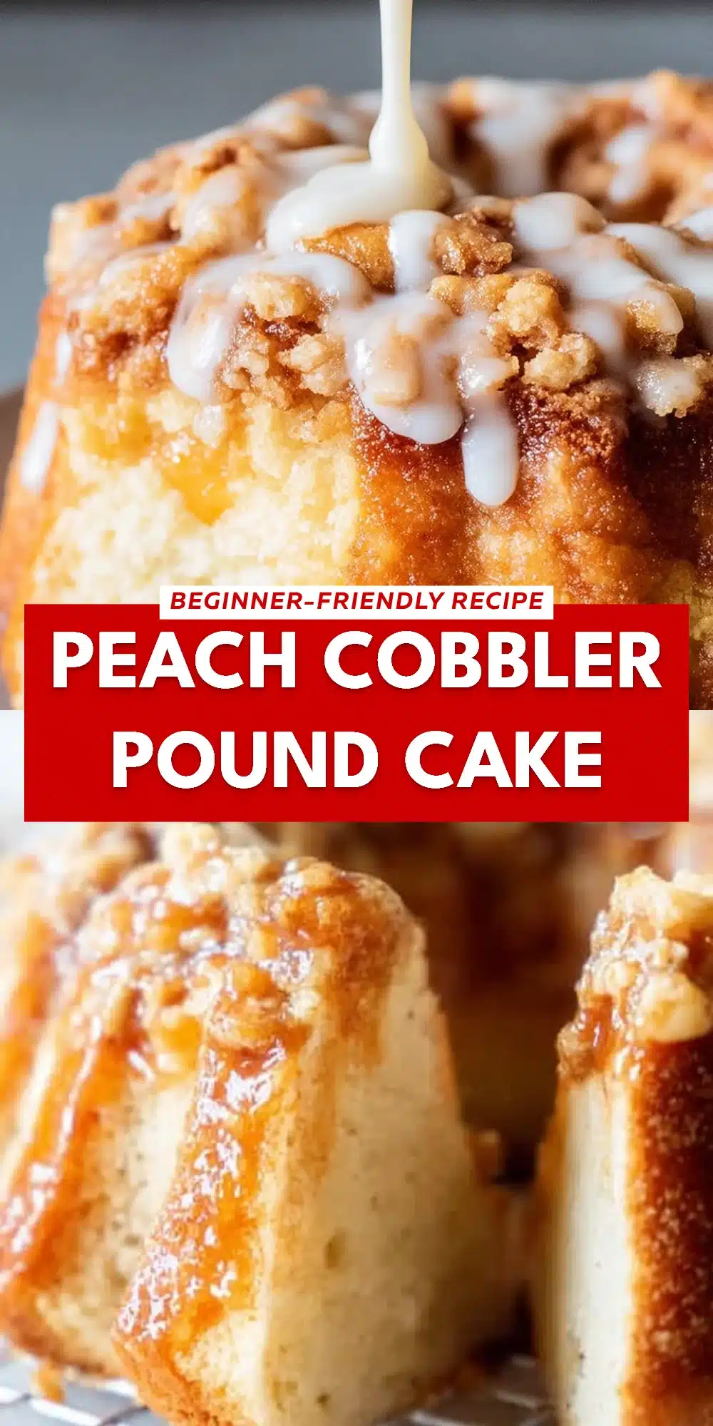 Peach Cobbler Pound Cake