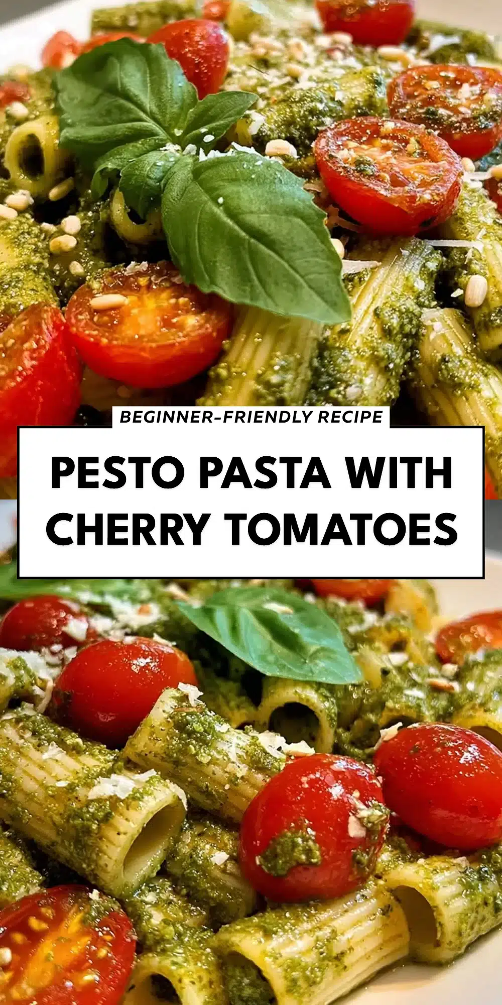 Pesto Pasta with Cherry Tomatoes