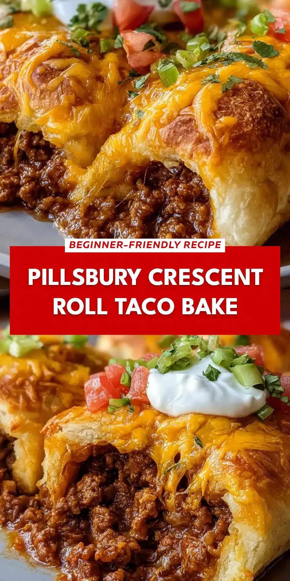 Pillsbury Crescent Roll Taco Bake