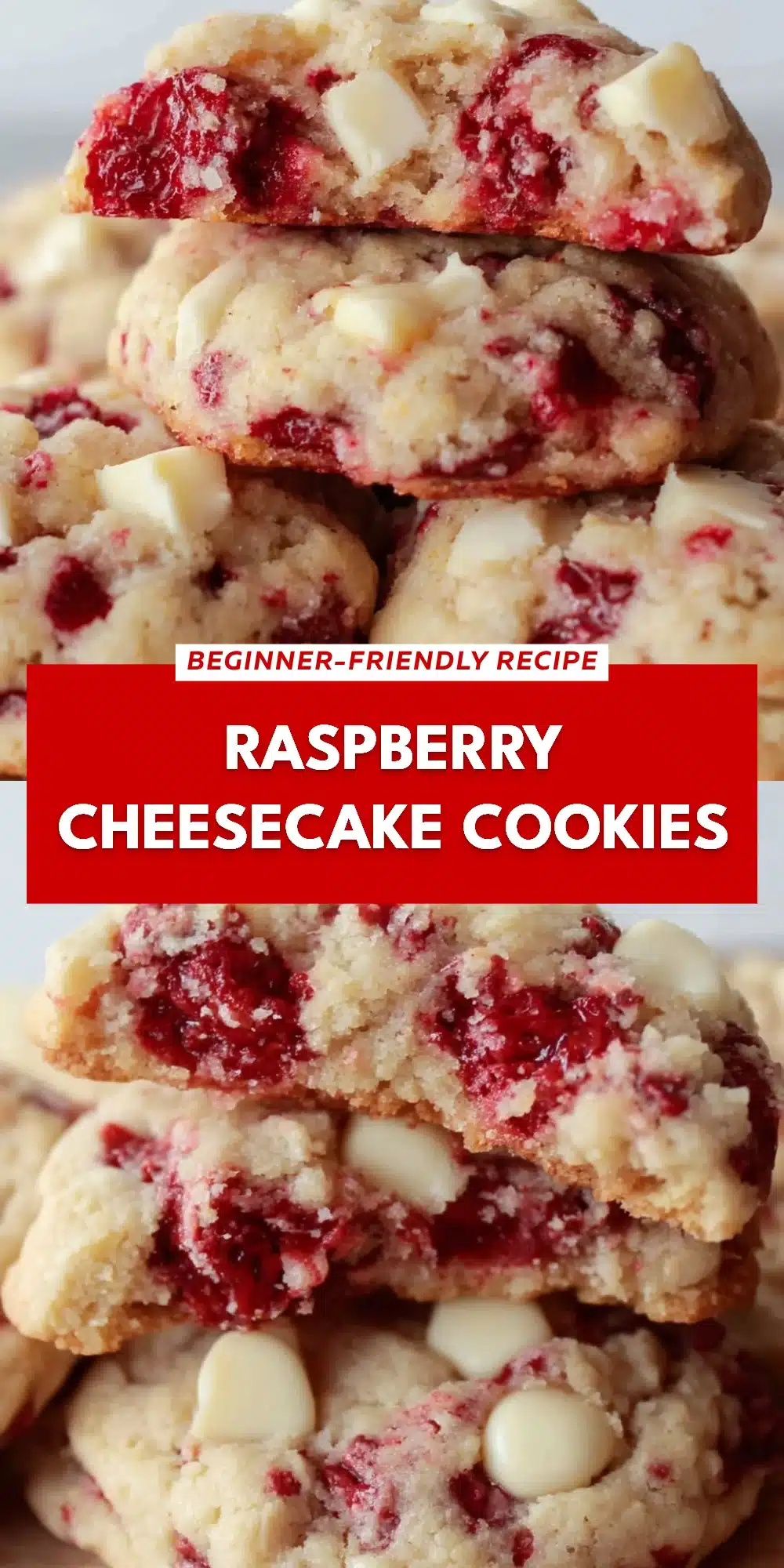 Raspberry Cheesecake Cookies