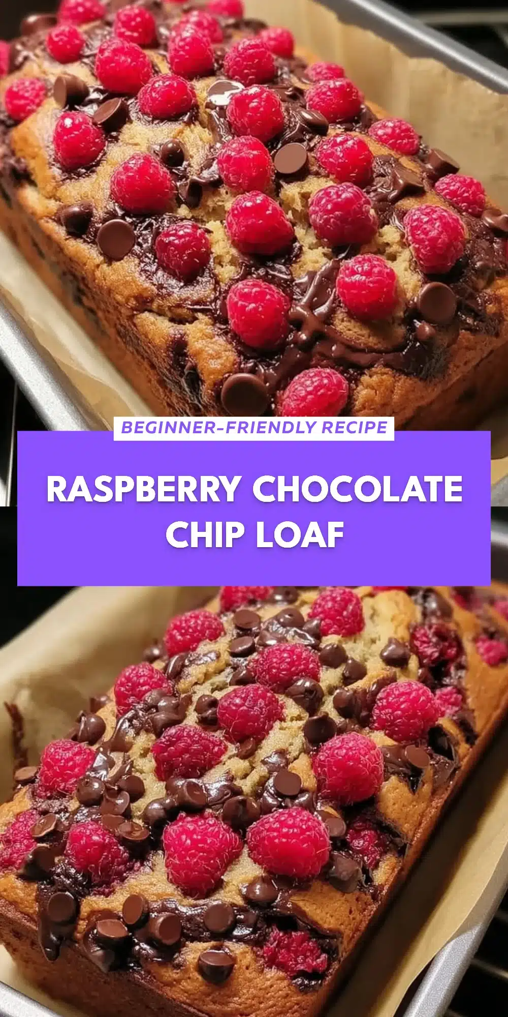 Raspberry Chocolate Chip Loaf