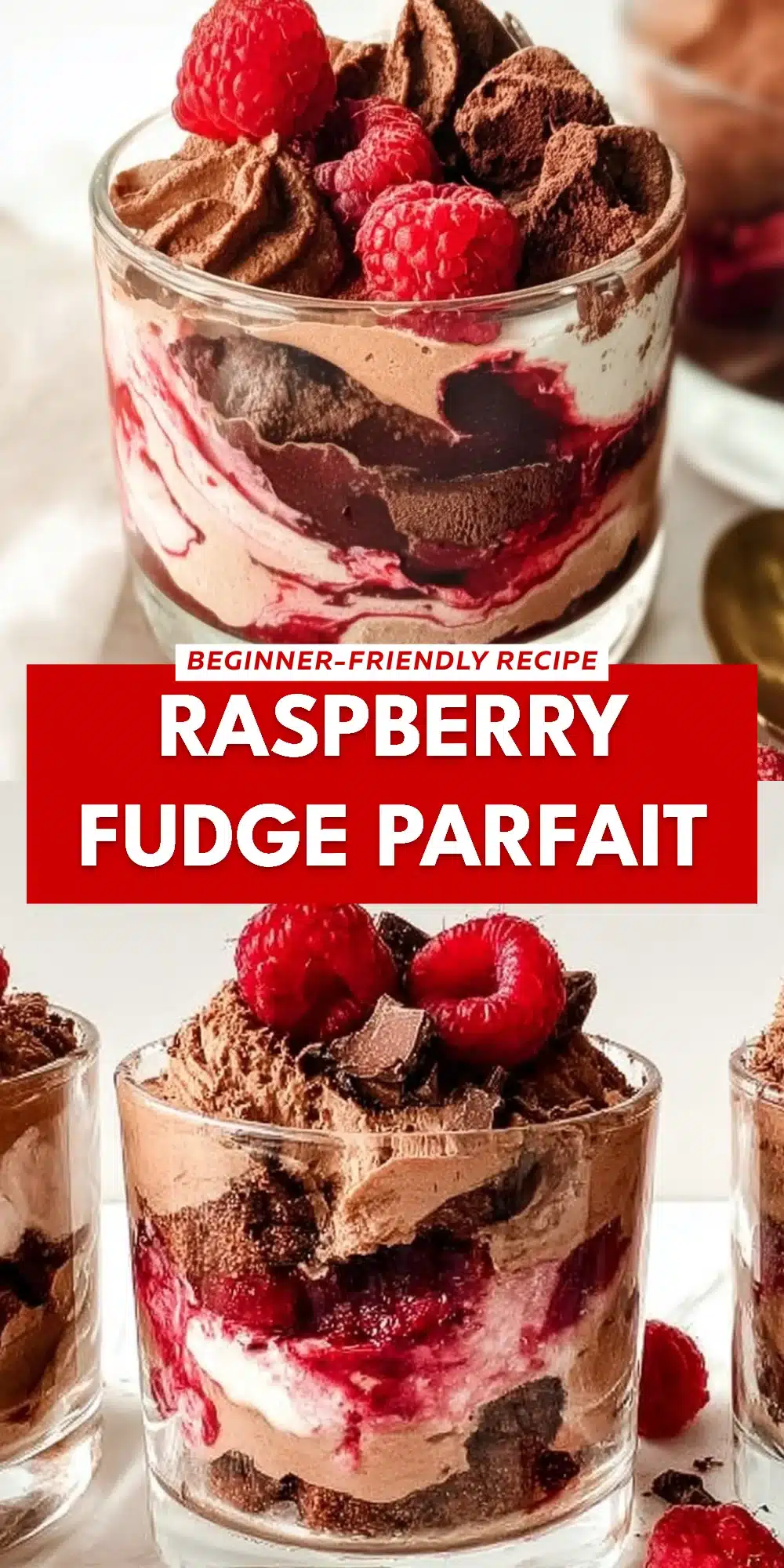 Raspberry Fudge Parfait