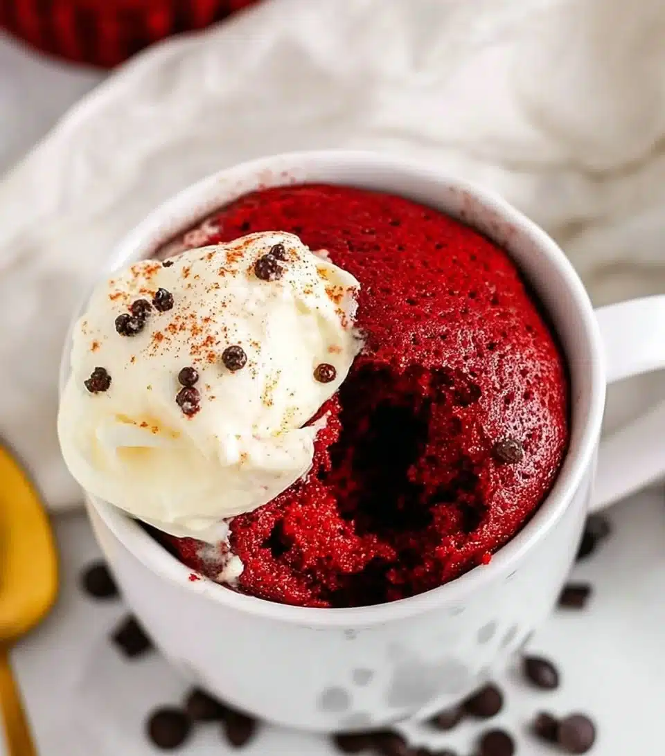 Red Velvet Mug Cake Ready in 5 Minutes