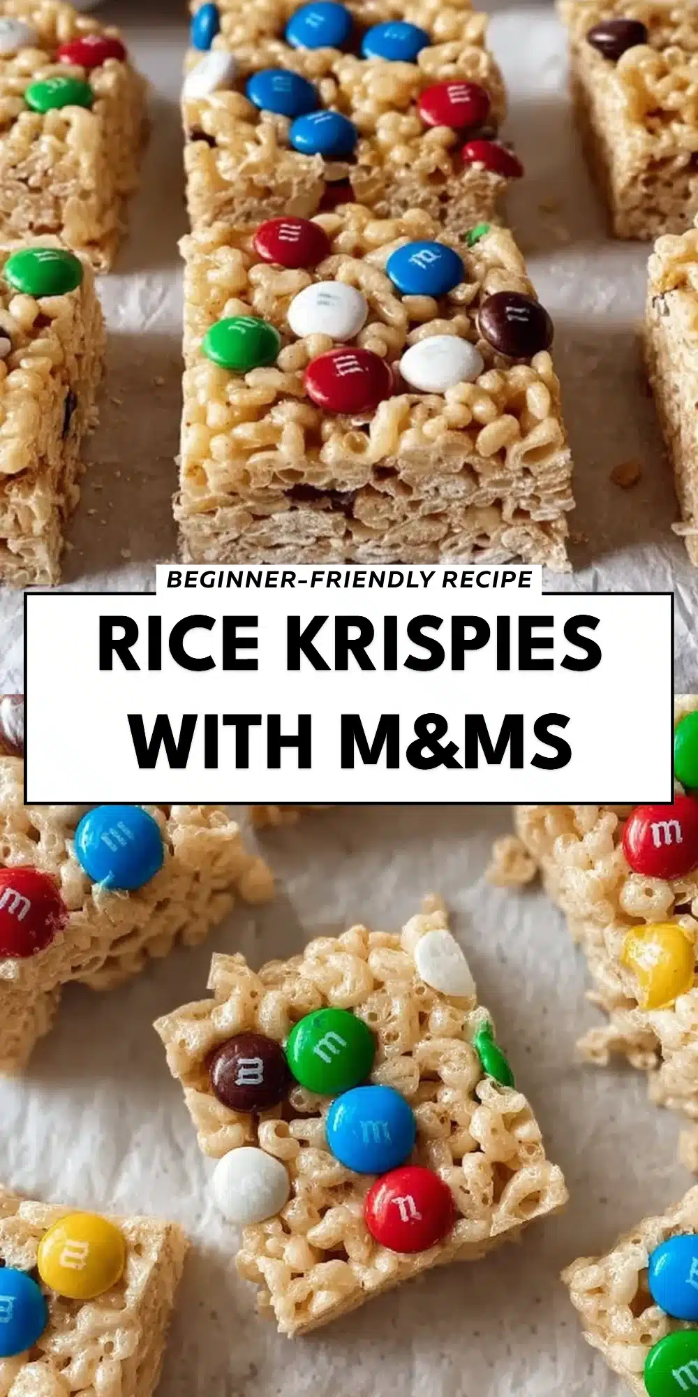 Rice Krispies with M&Ms