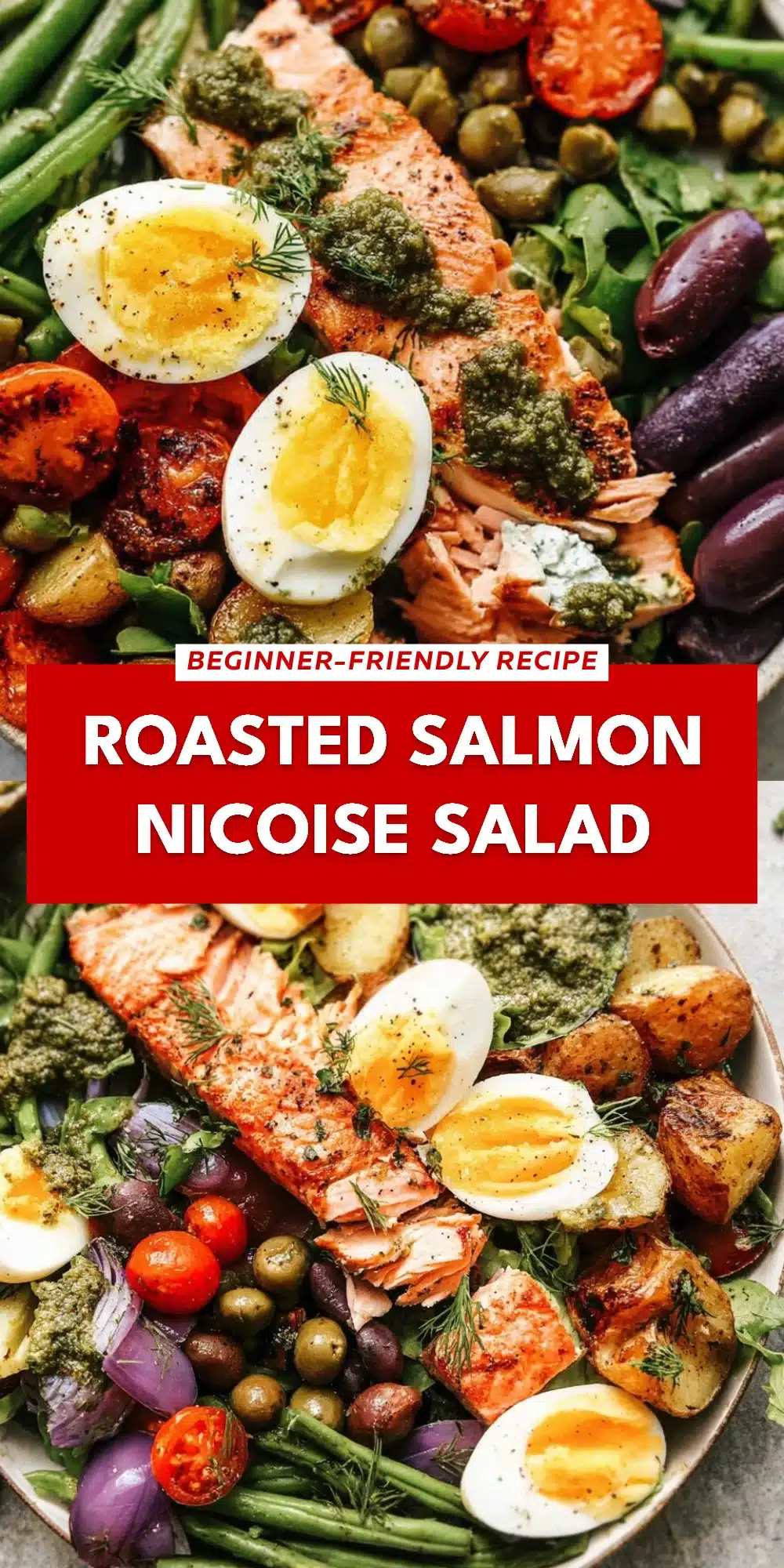 Roasted Salmon Nicoise Salad