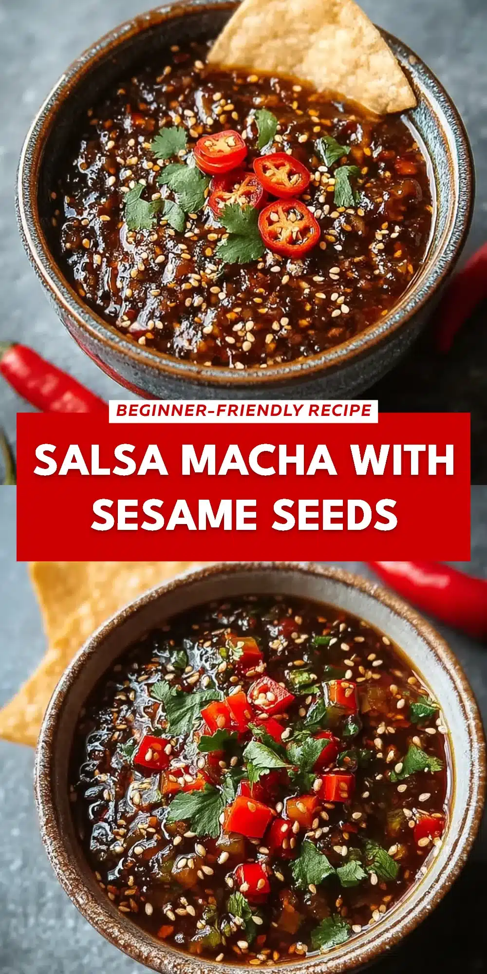 Salsa Macha with Sesame Seeds