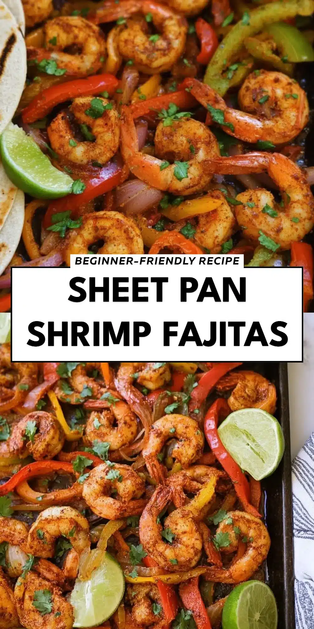 Sheet Pan Shrimp Fajitas