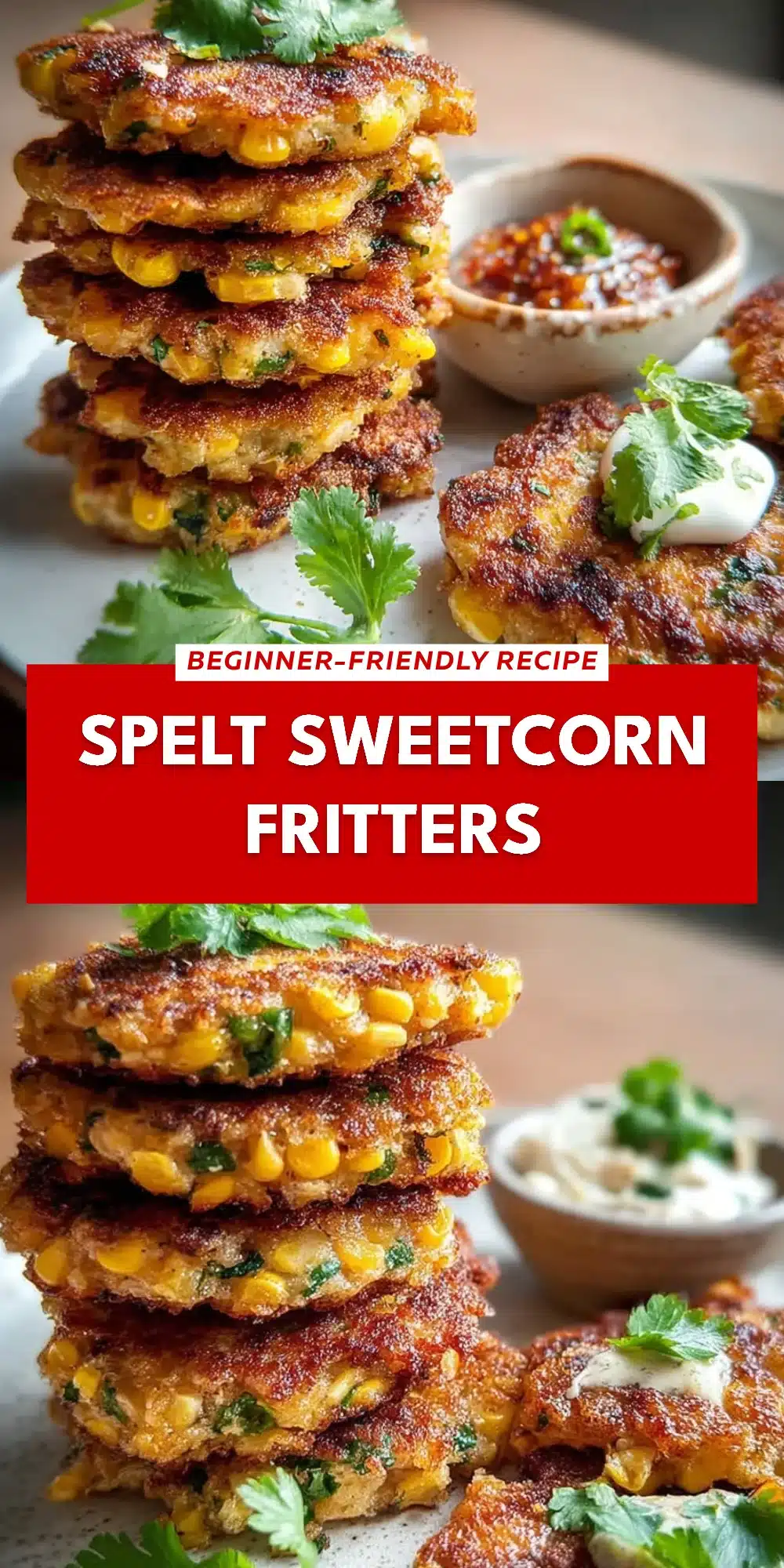 Spelt Sweetcorn Fritters
