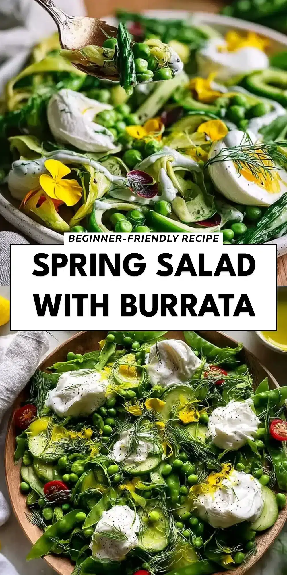 Spring Salad with Burrata