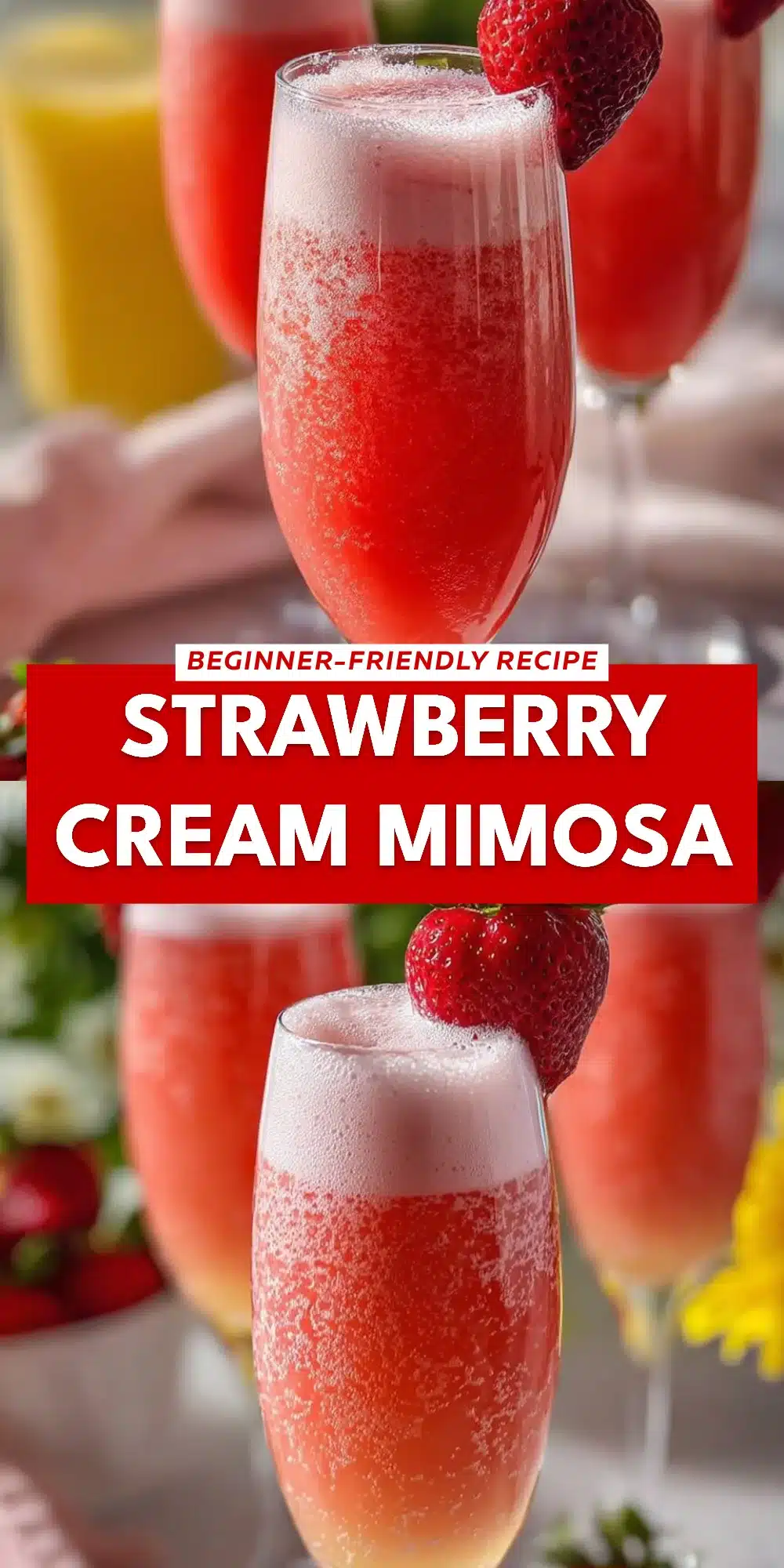 Strawberry Cream Mimosa