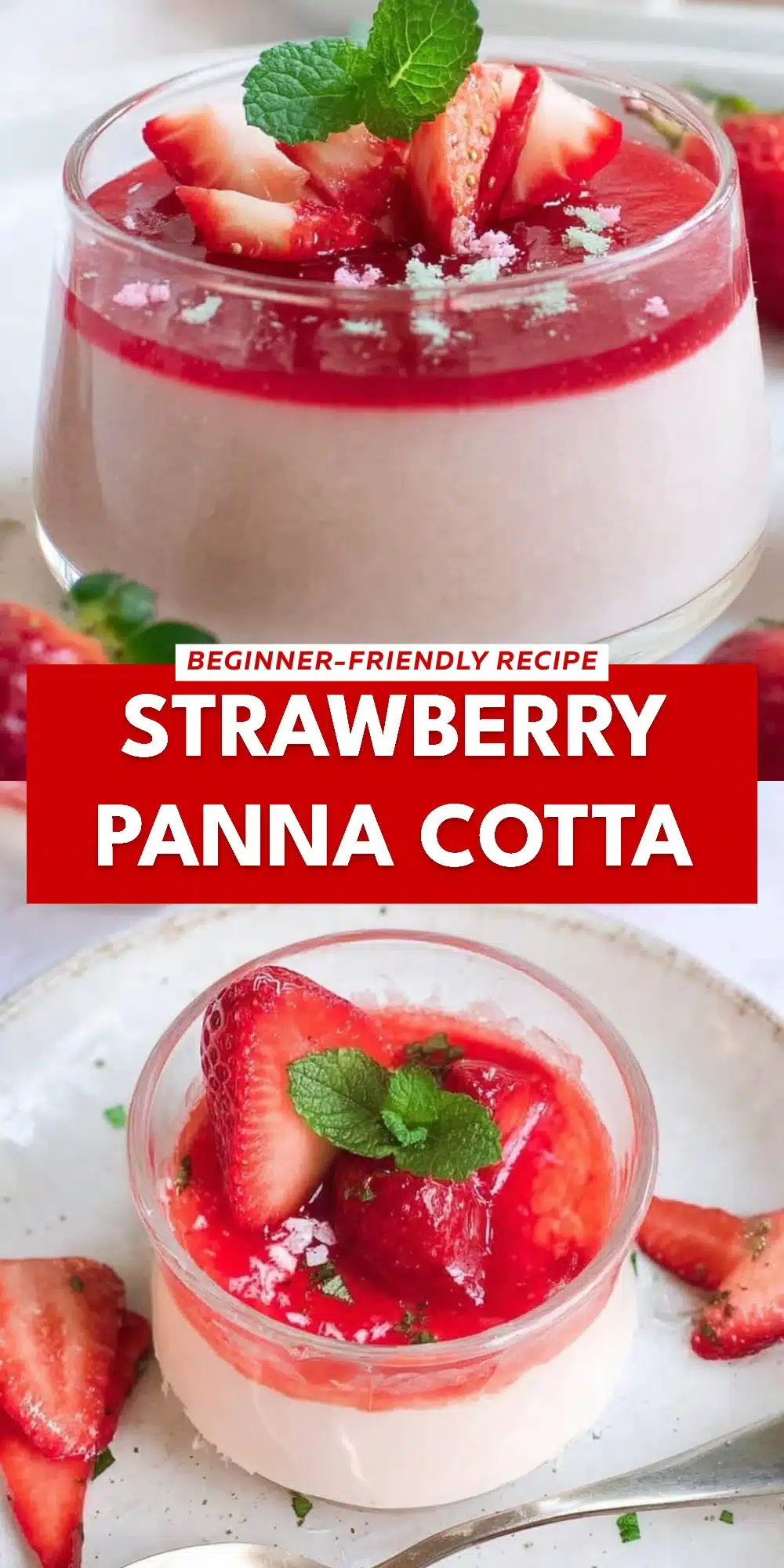 Strawberry Panna Cotta