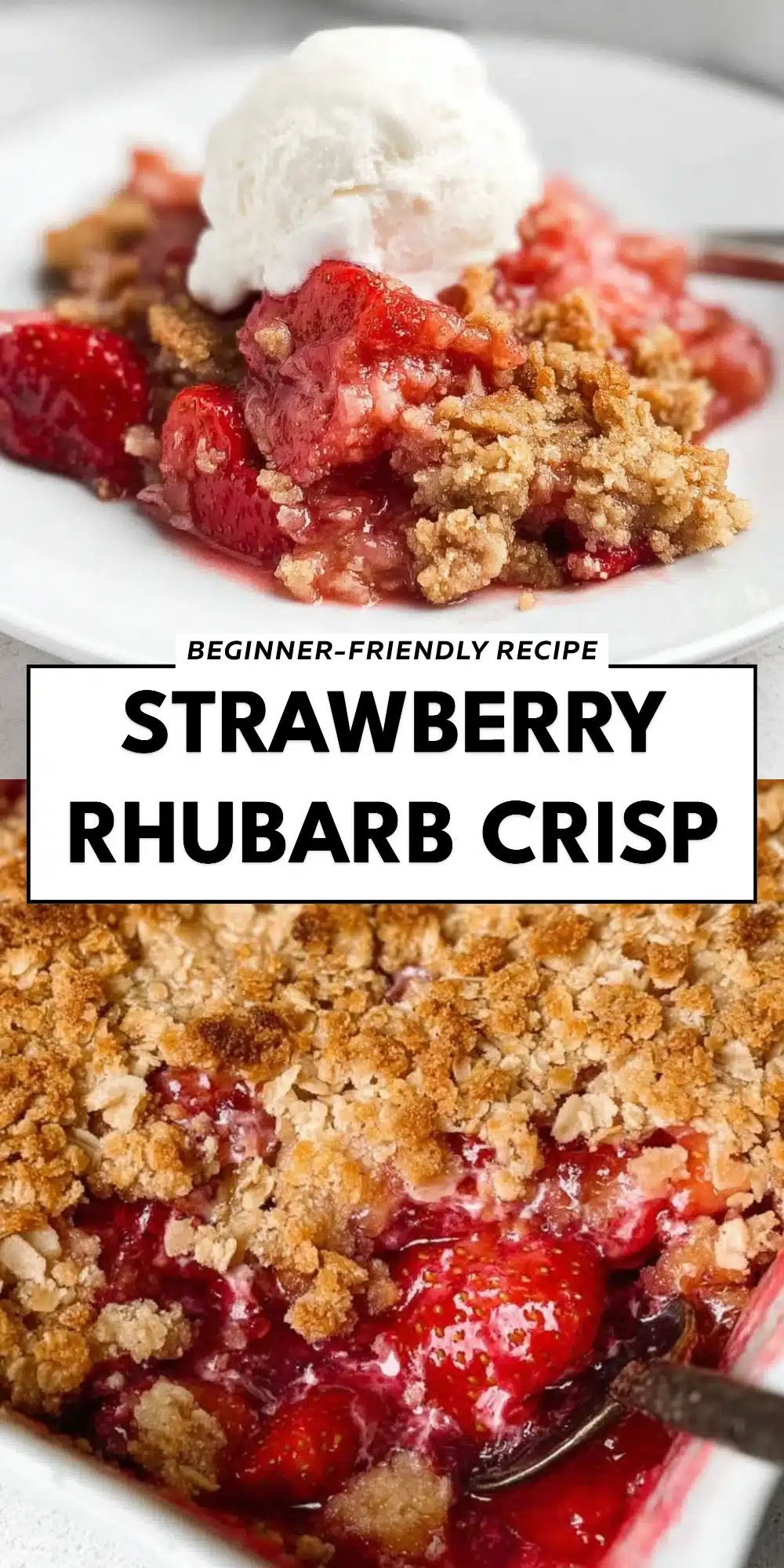 Strawberry Rhubarb Crisp