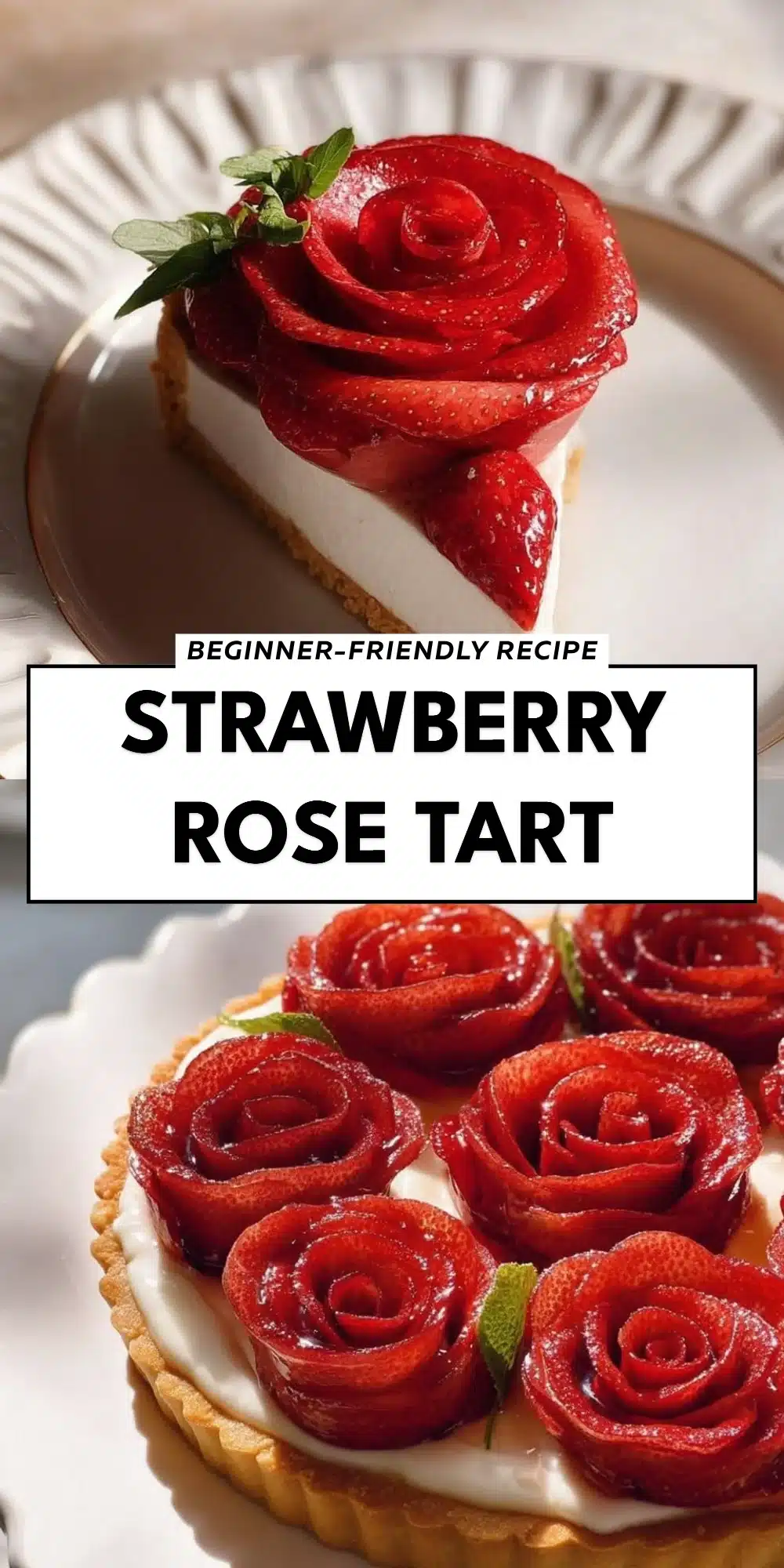 Strawberry Rose Tart