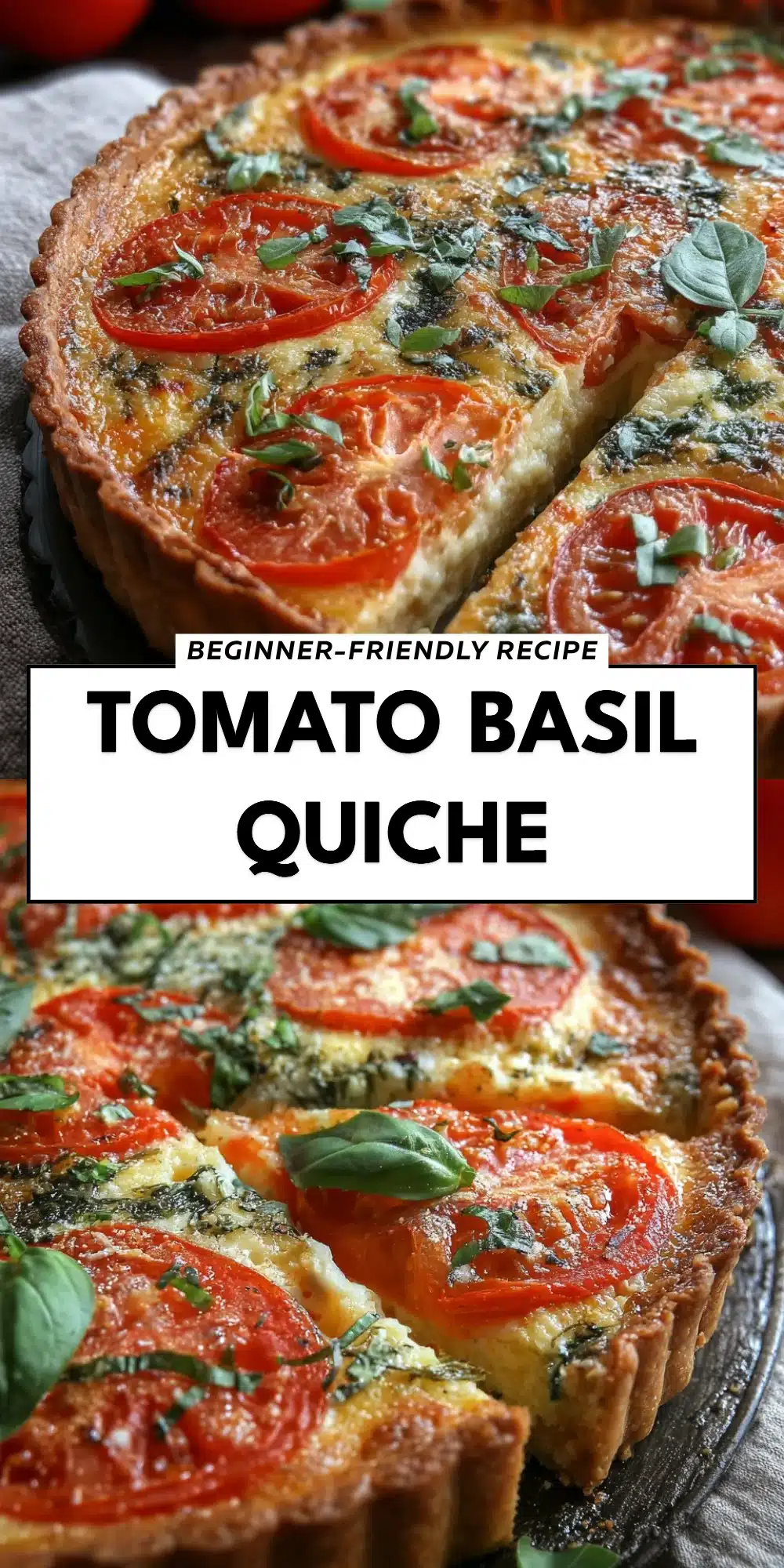 Tomato Basil Quiche