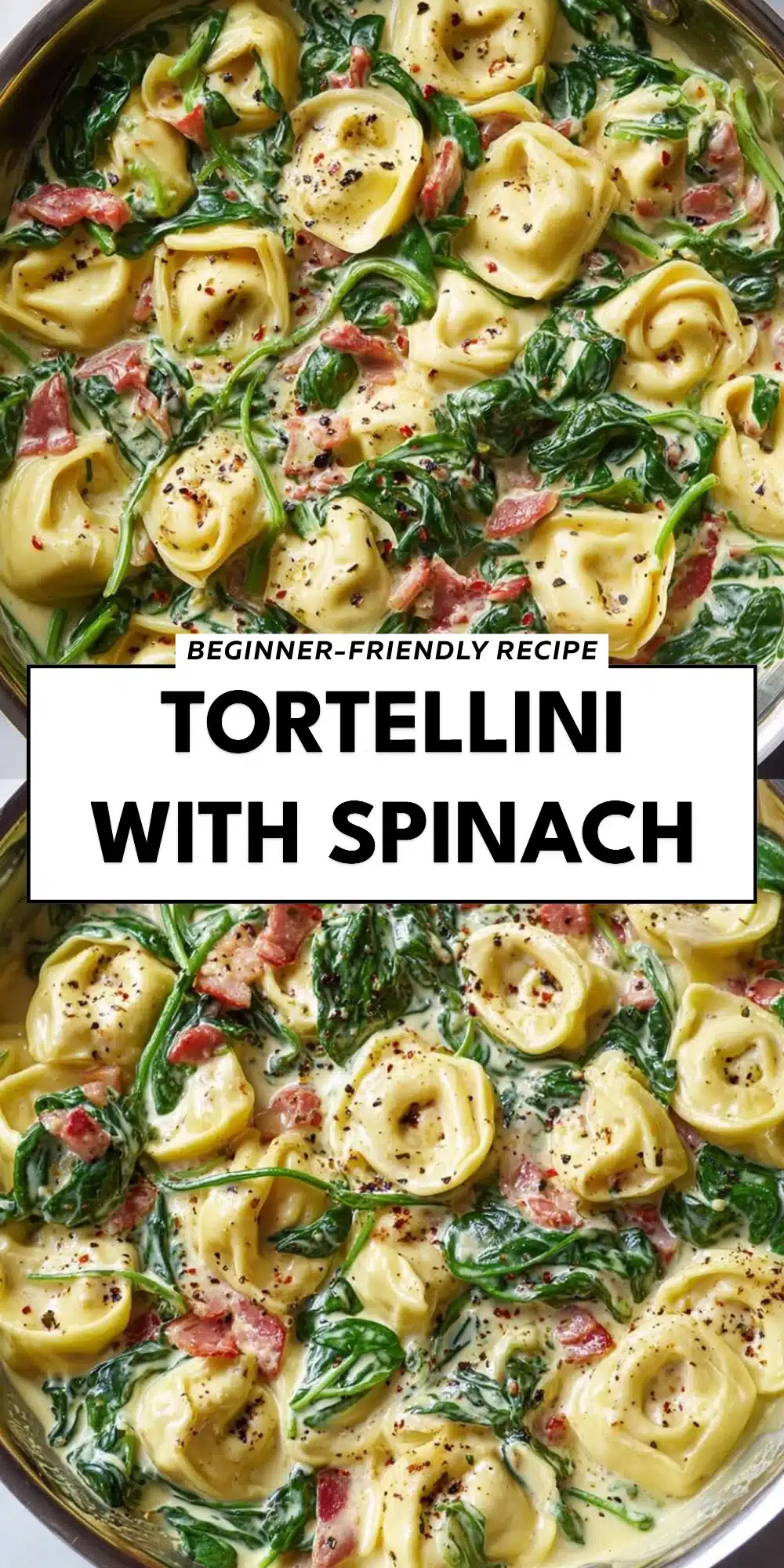 Tortellini with Spinach