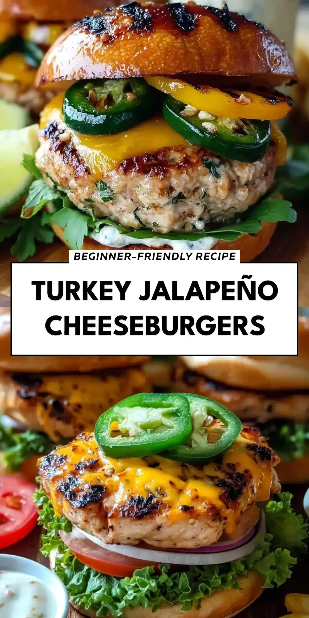 Turkey Jalapeño Cheeseburgers