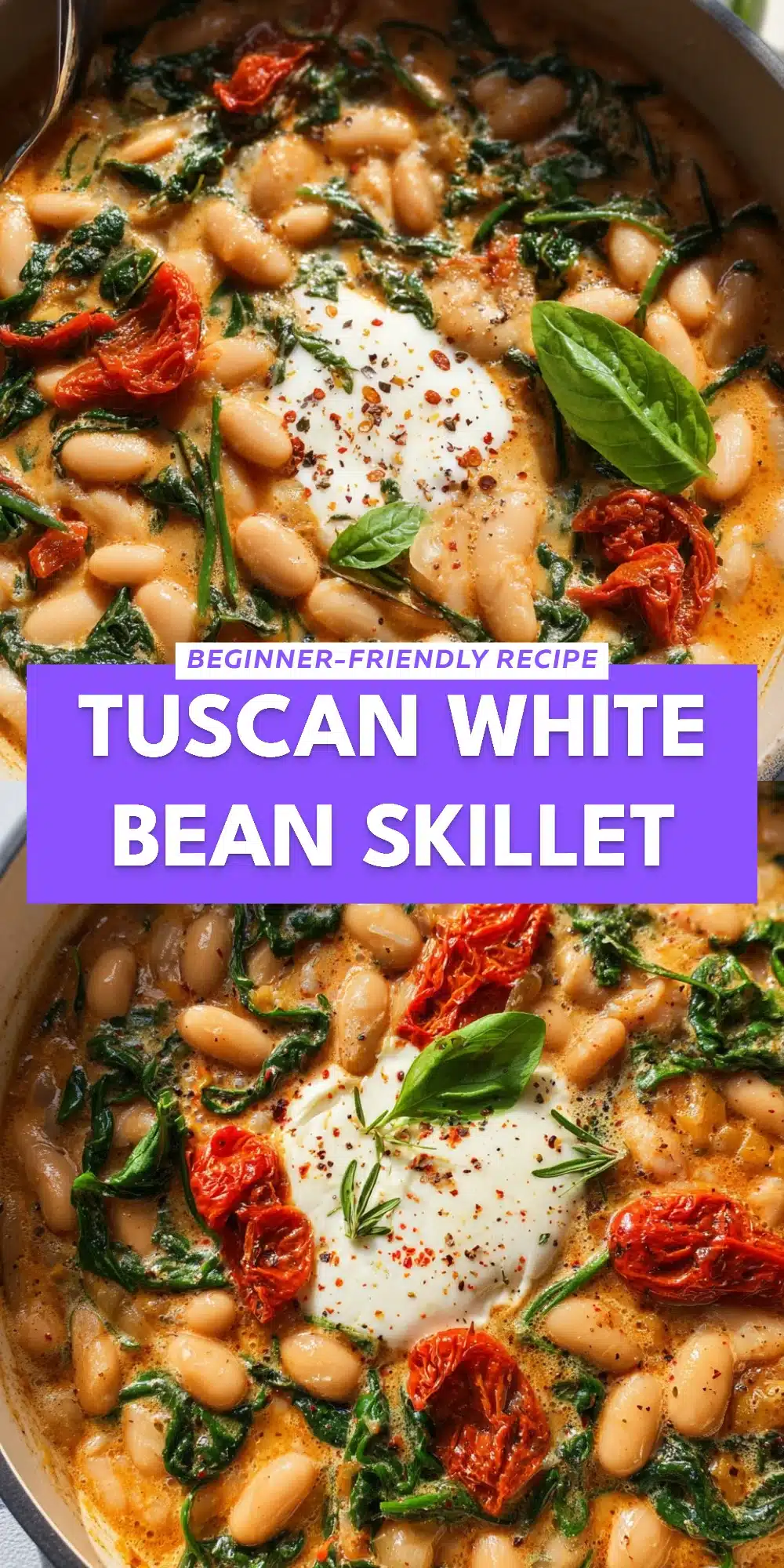 Tuscan White Bean Skillet