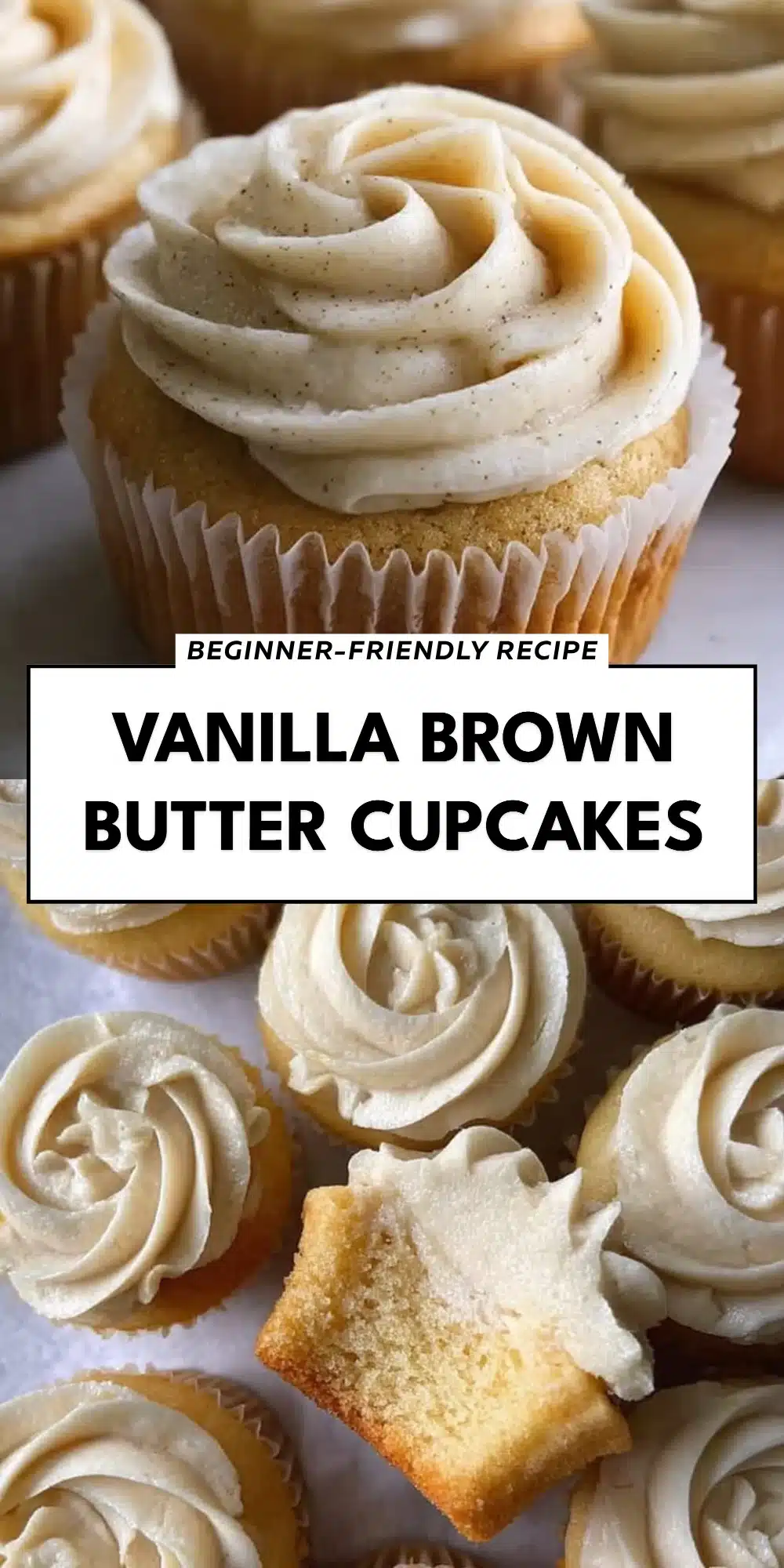 Vanilla Brown Butter Cupcakes