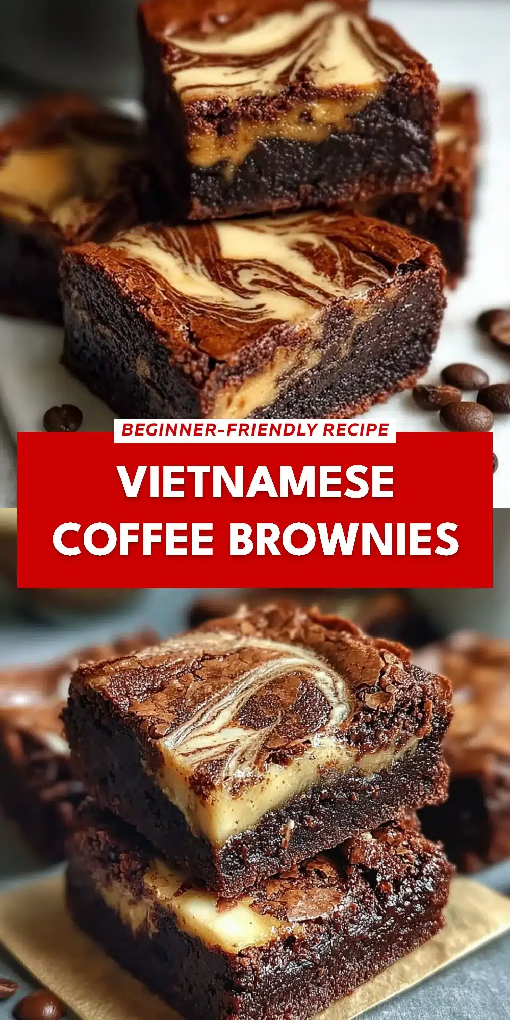 Vietnamese Coffee Brownies