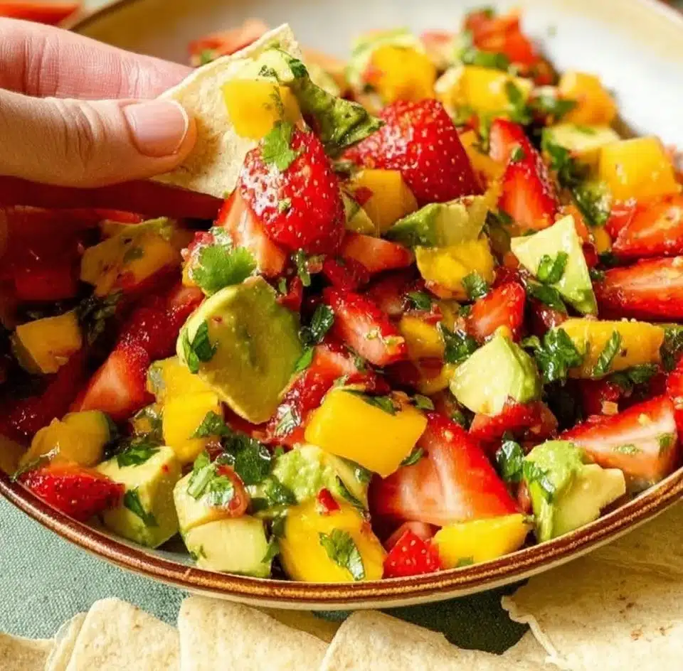 Avocado Strawberry Mango Salsa