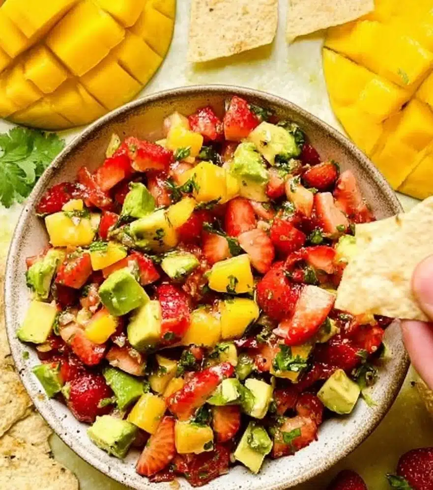 Avocado Strawberry Mango Salsa