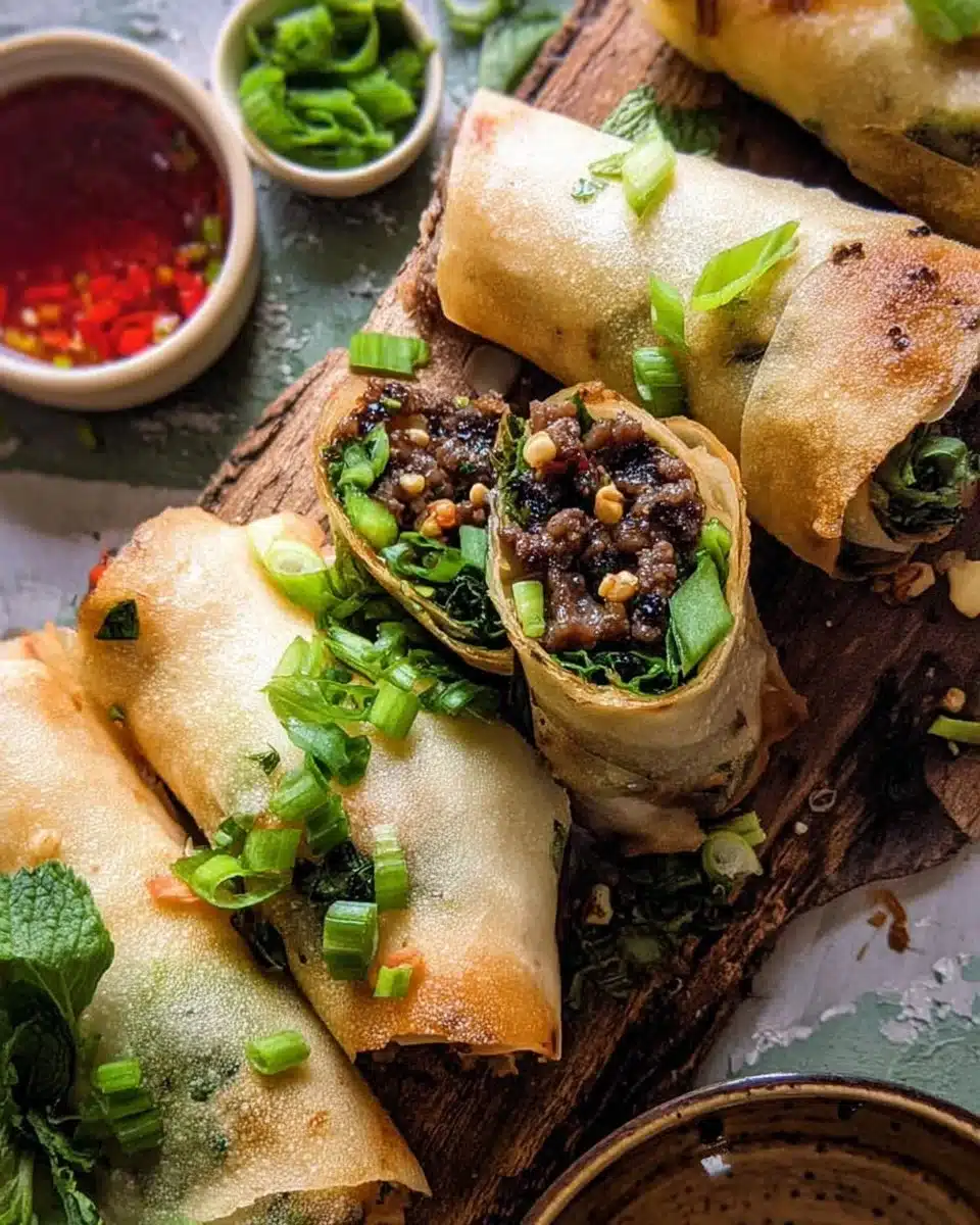 Basil Beef Rolls