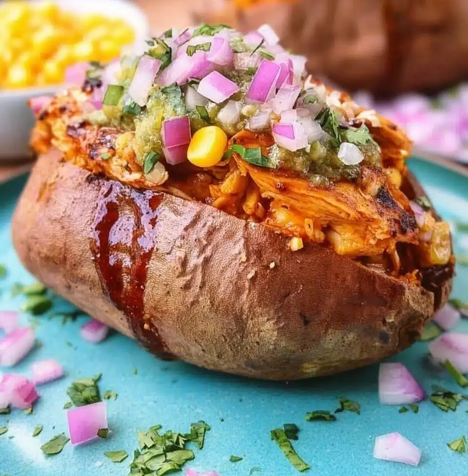 BBQ Chicken Sweet Potatoes