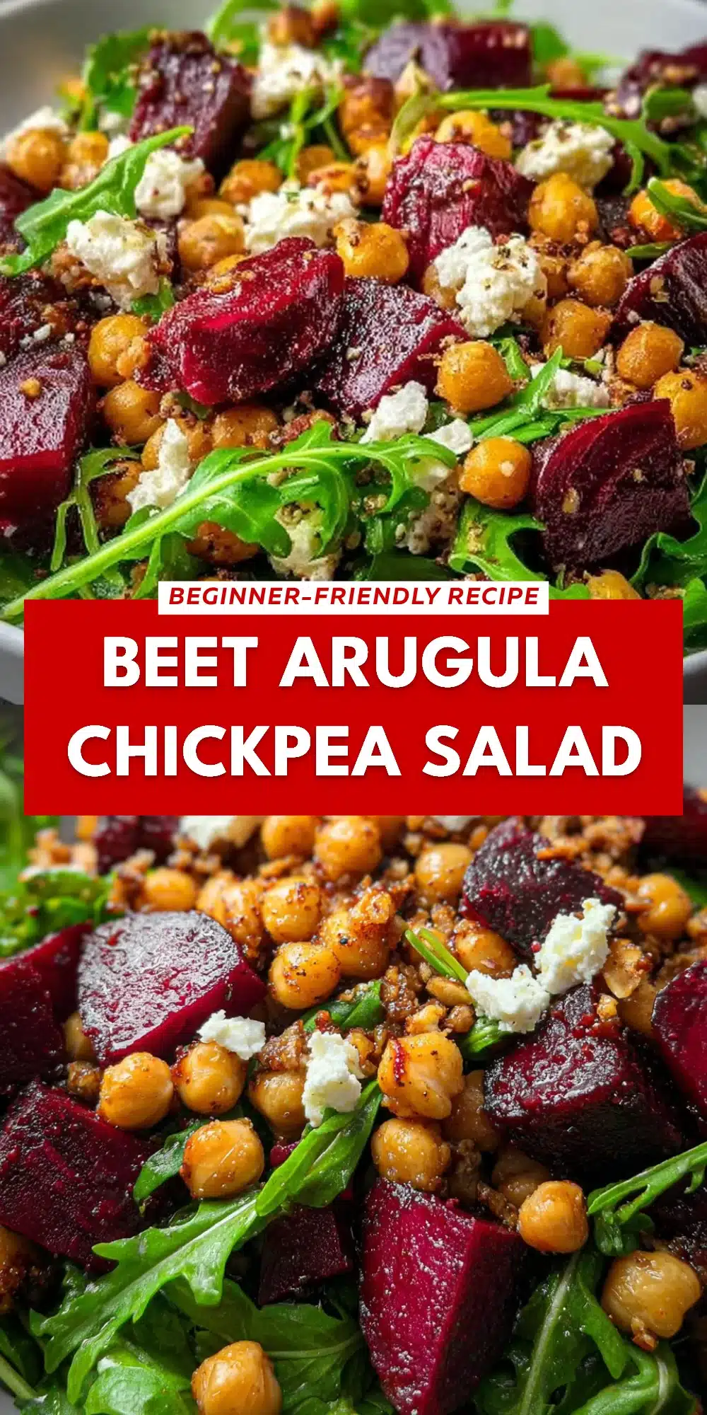 Beet Arugula Chickpea Salad