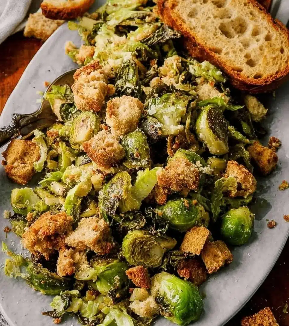 Brussels Sprouts Caesar Salad