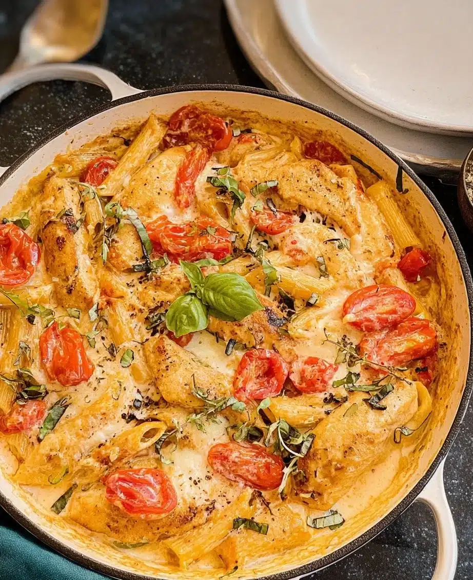 Chicken Margherita Pasta With Ricotta