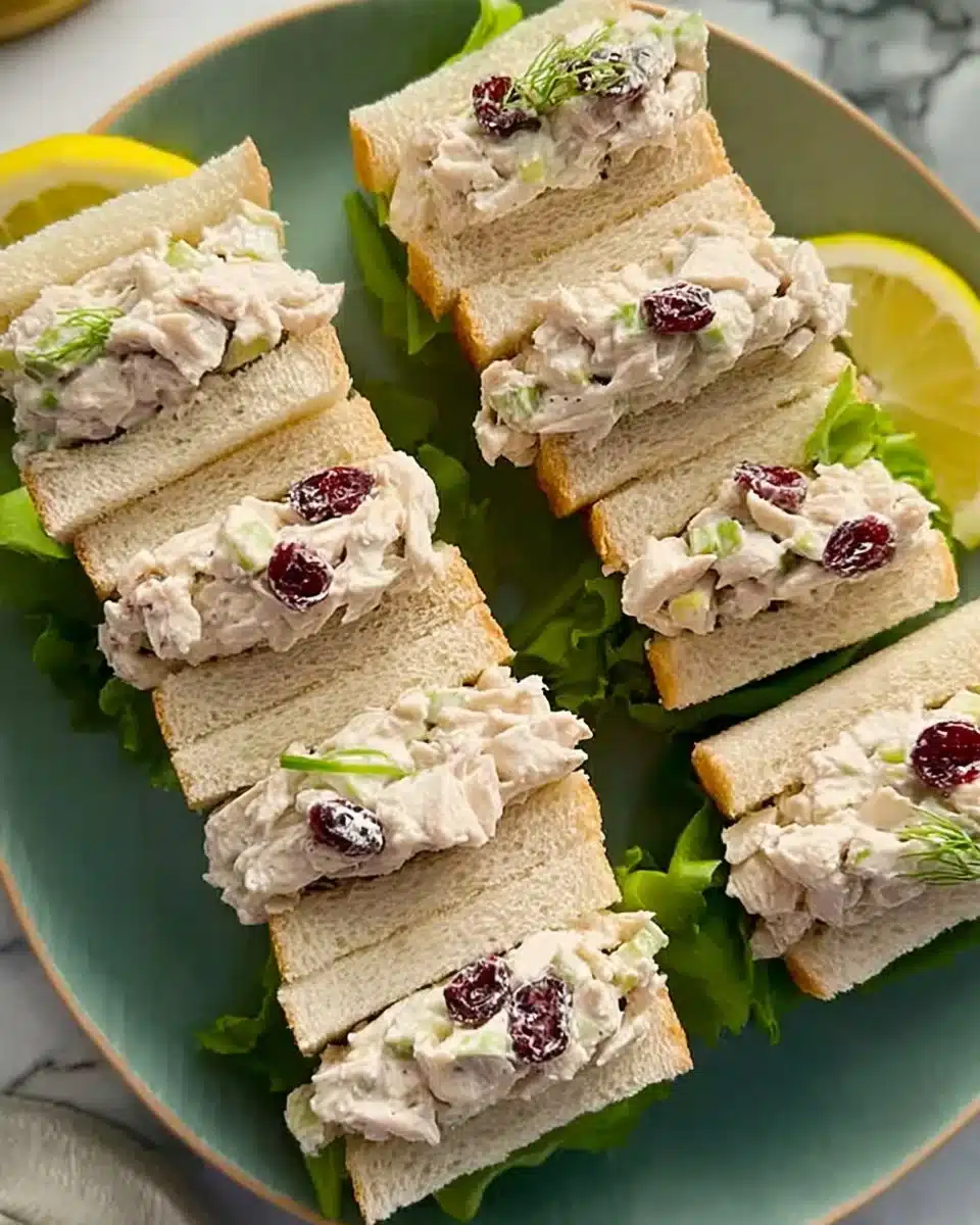 Chicken Salad Tea Sandwiches