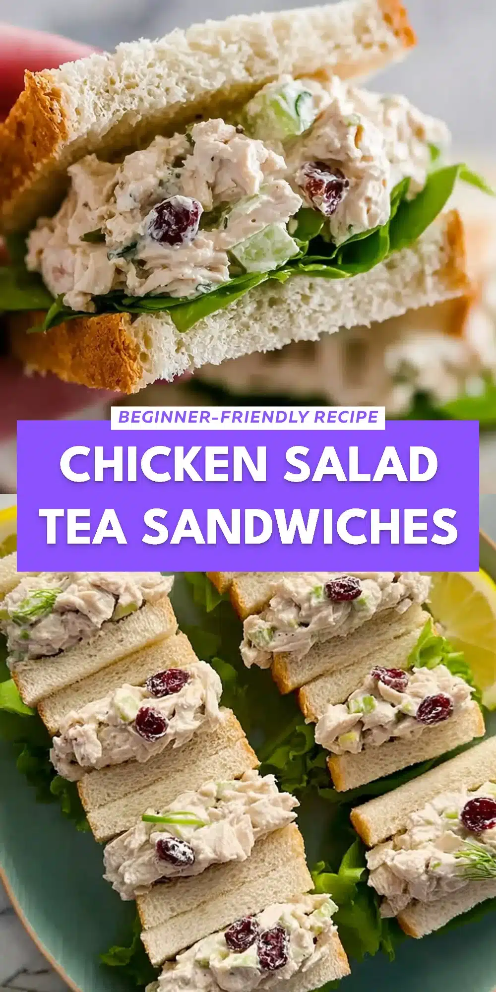 Chicken Salad Tea Sandwiches