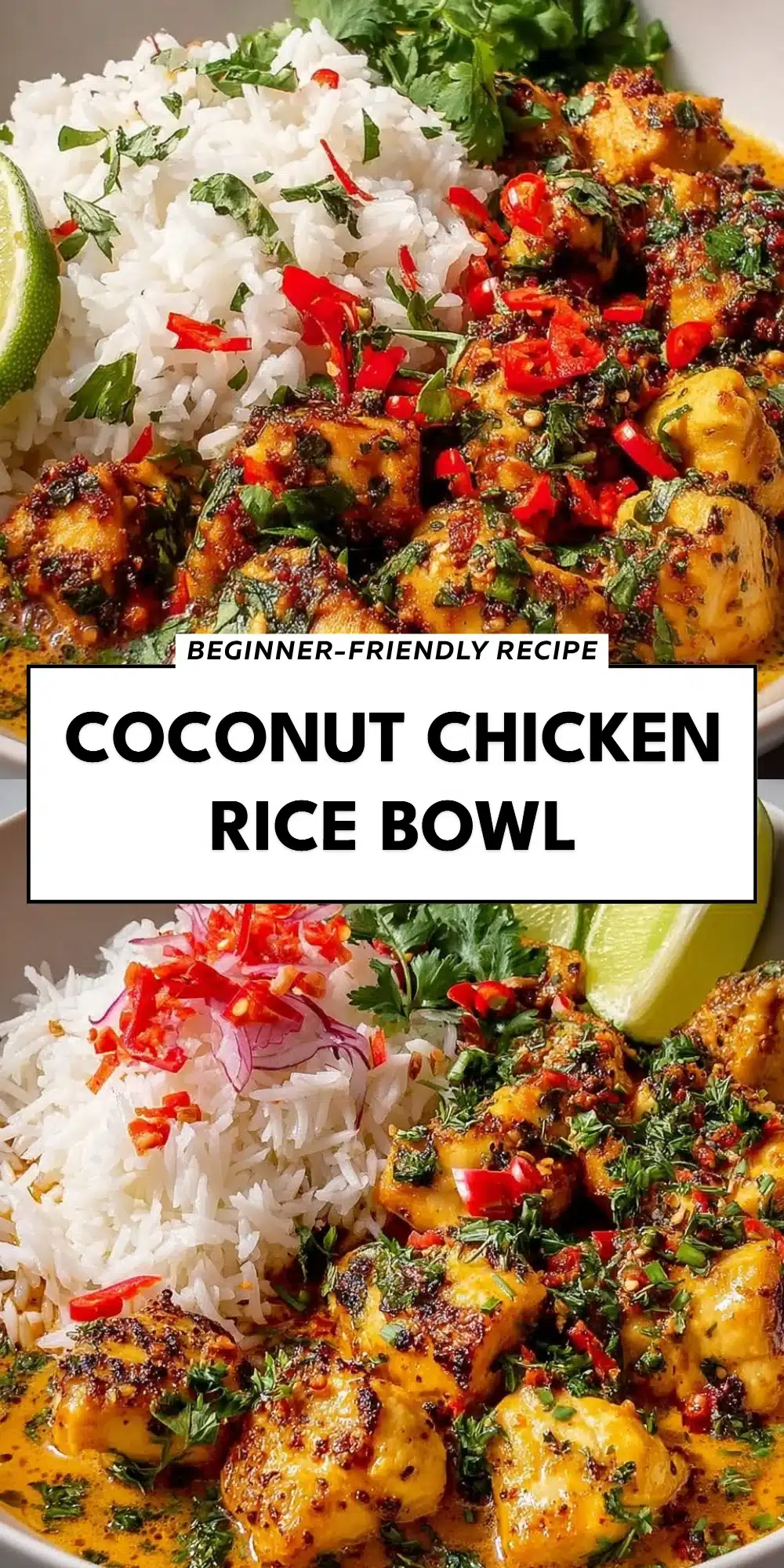 Coconut Chicken Rice Bowl