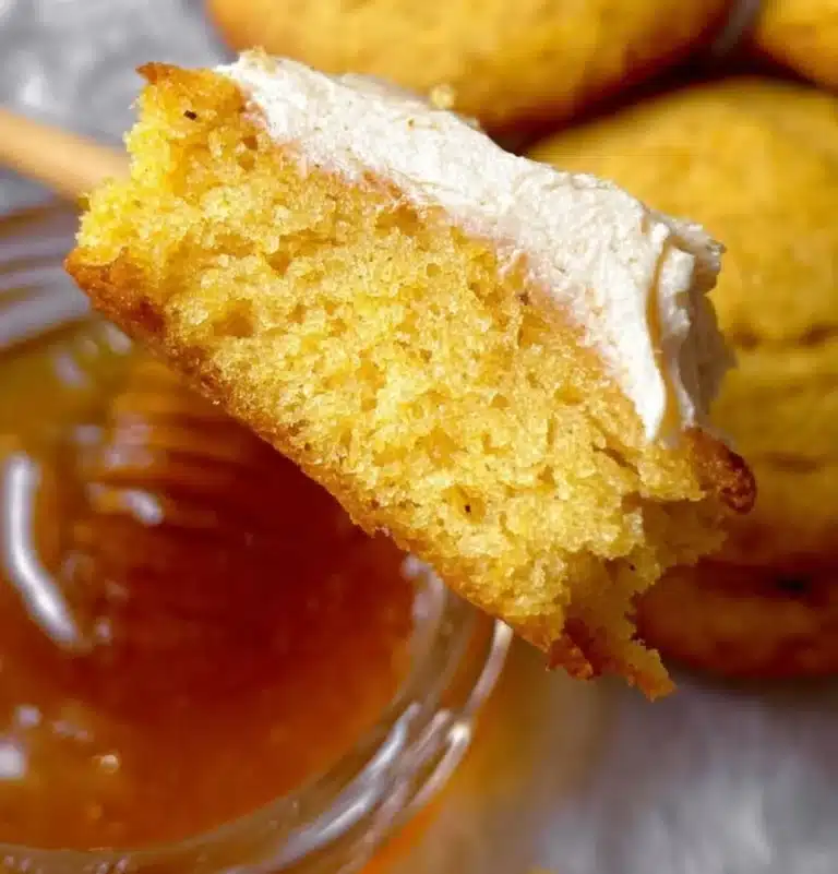 Delicious cornbread cookies with golden edges and a soft texture