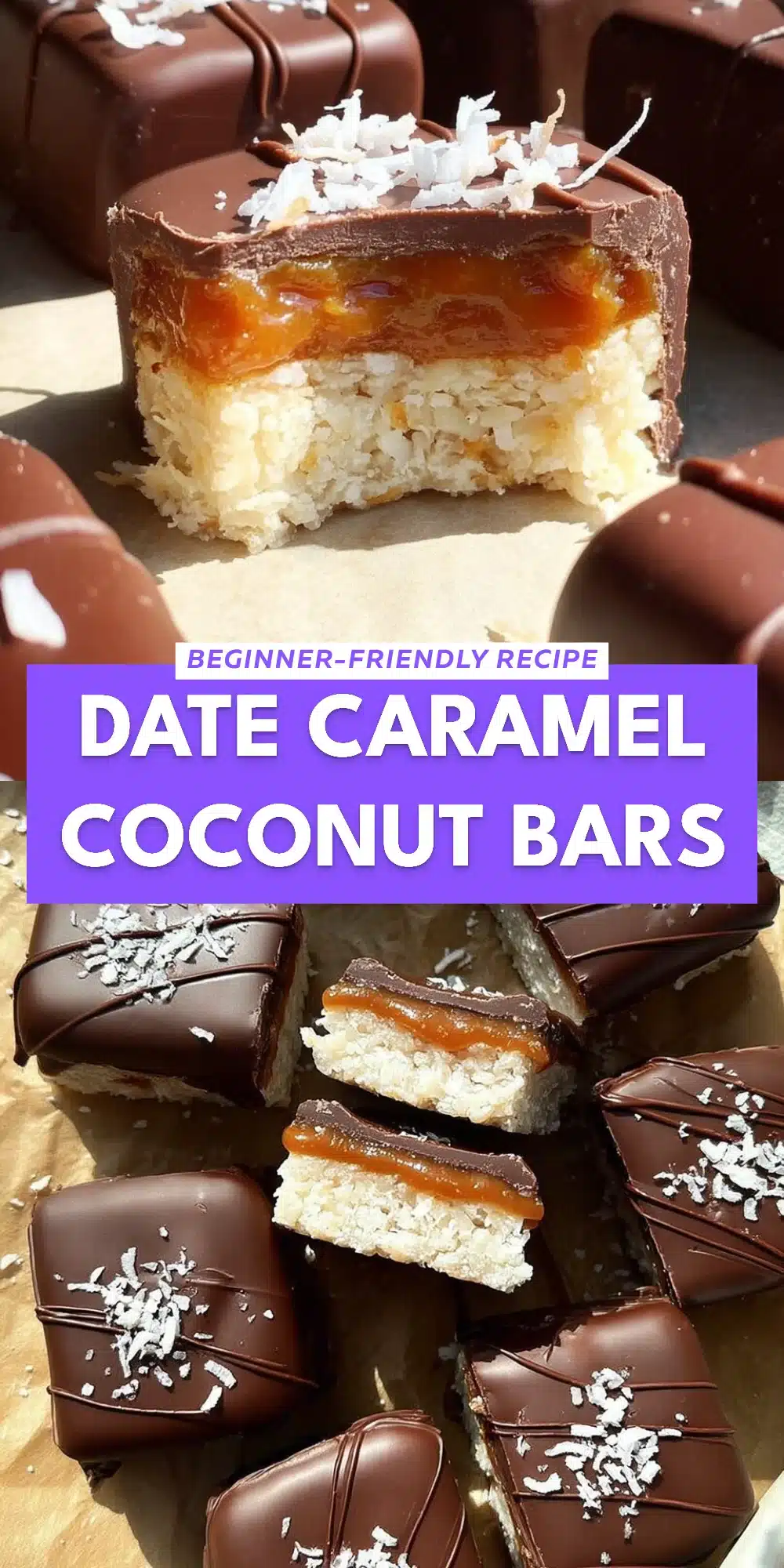 Date Caramel Coconut Bars