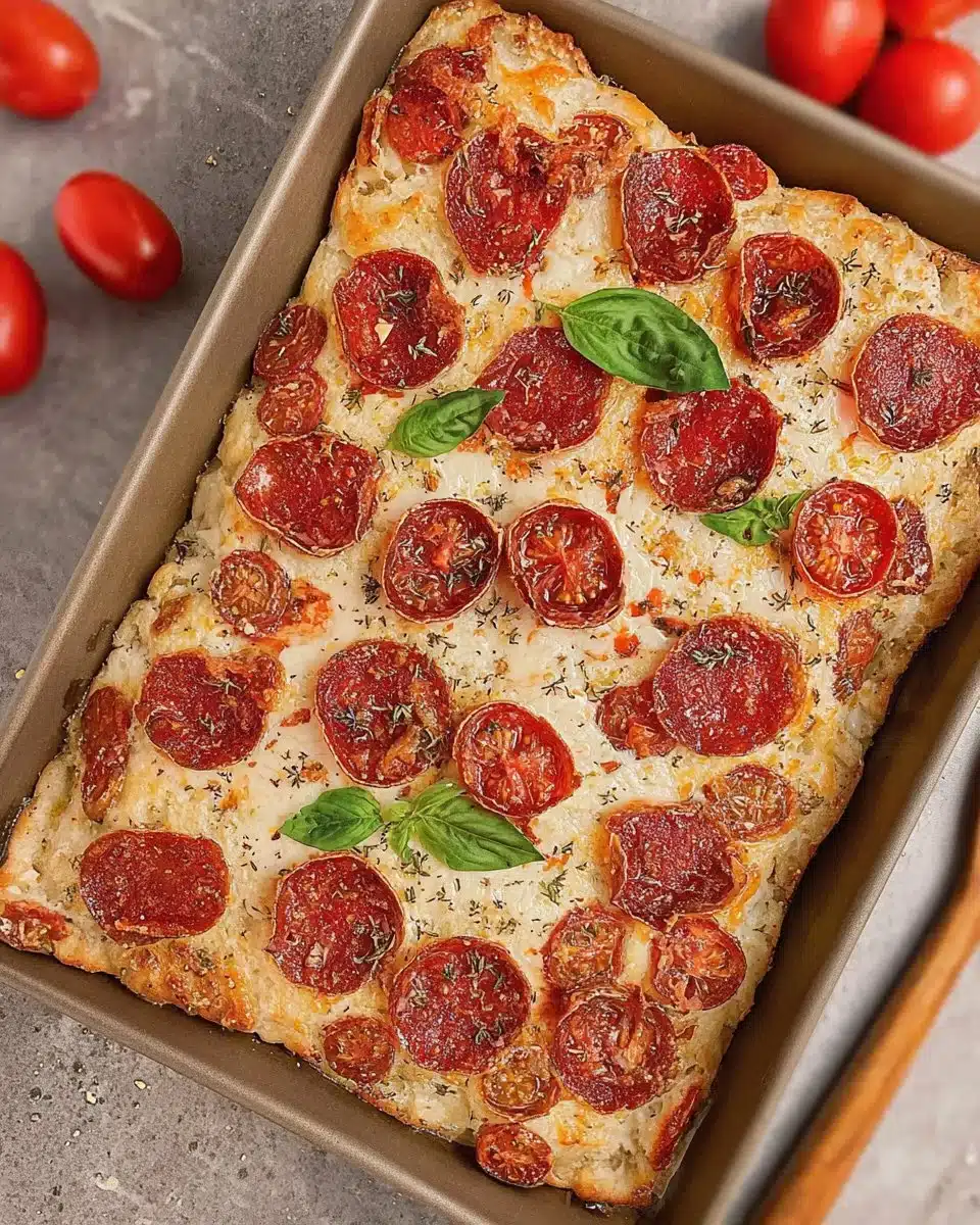 Focaccia Style Pizza