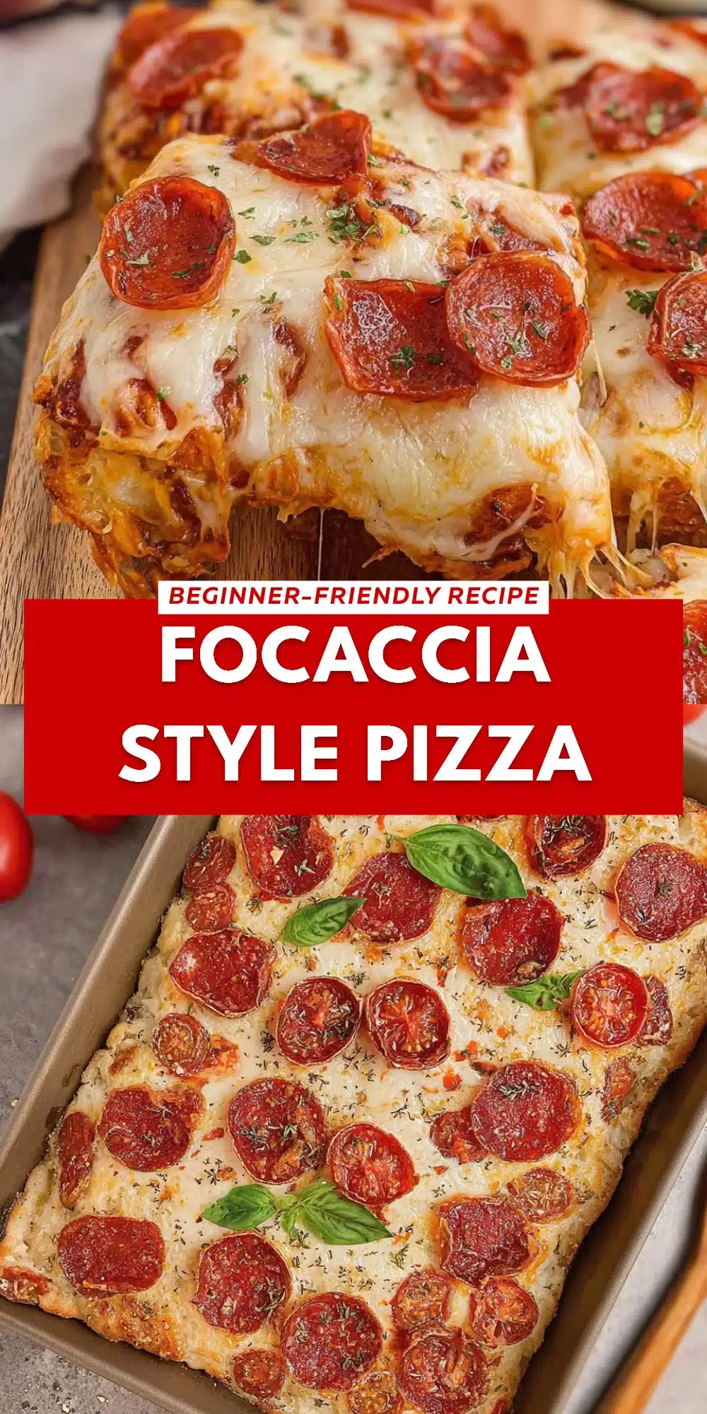 Focaccia Style Pizza