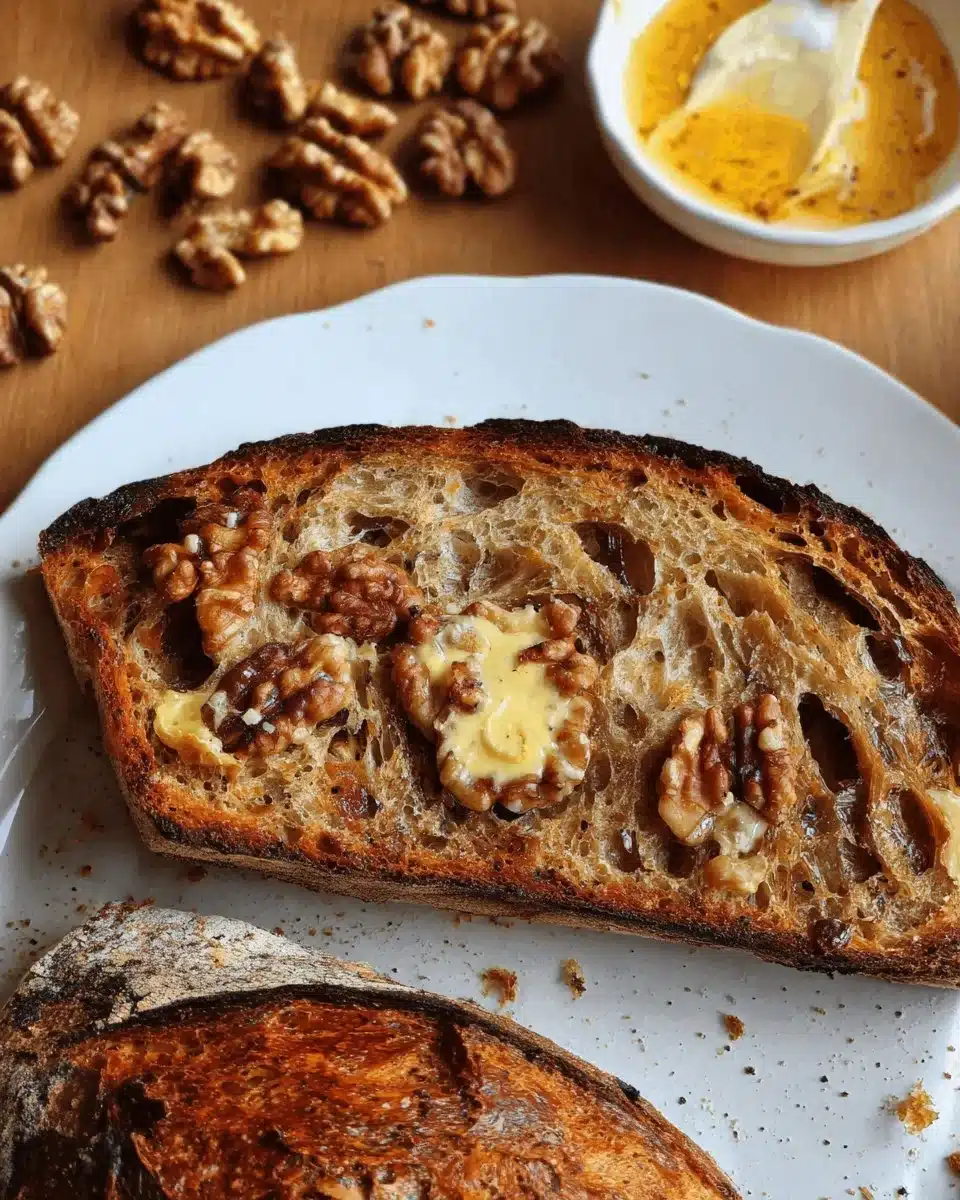 Honey Walnut Sourdough Bread